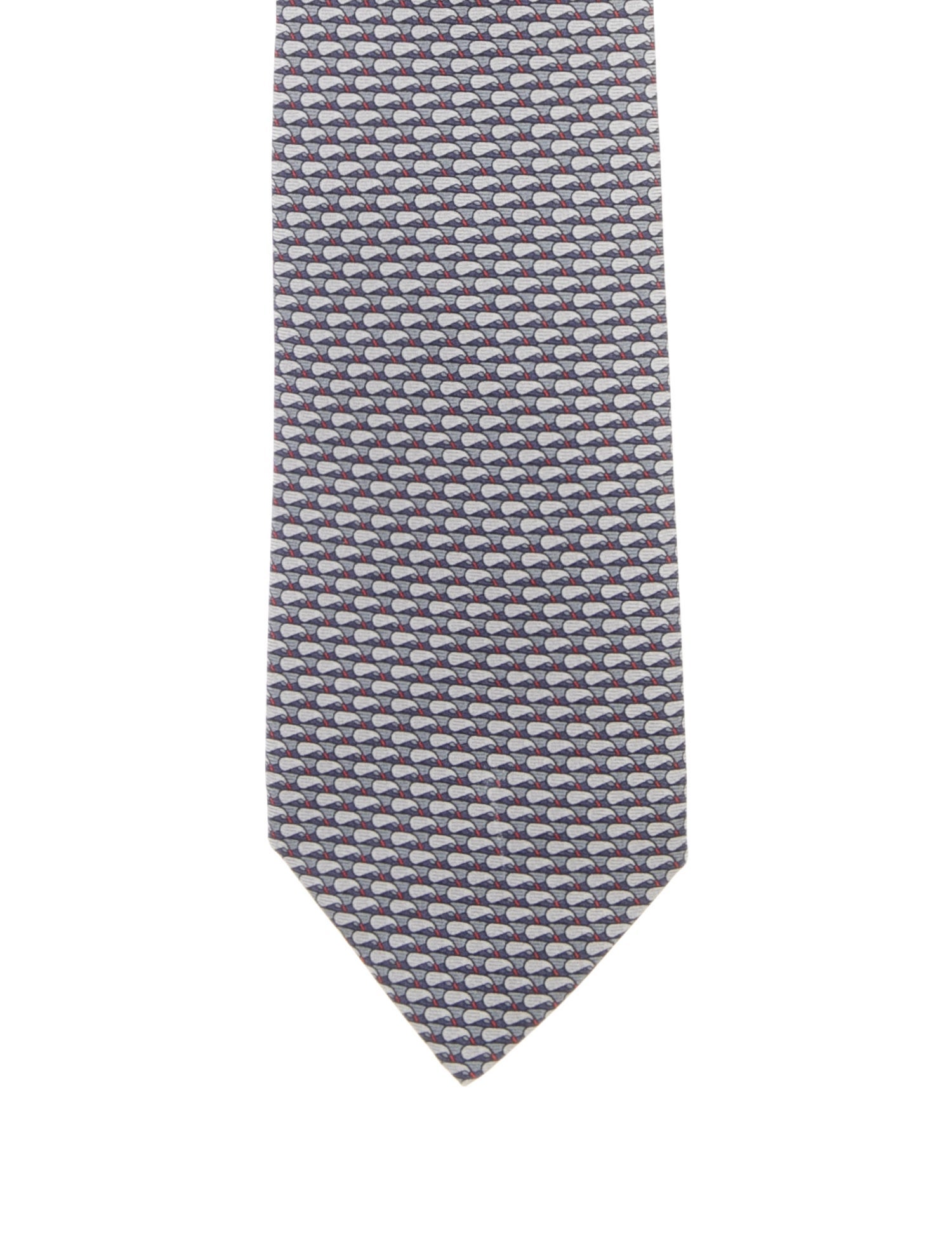 Hermès Patterned Printed Tie
