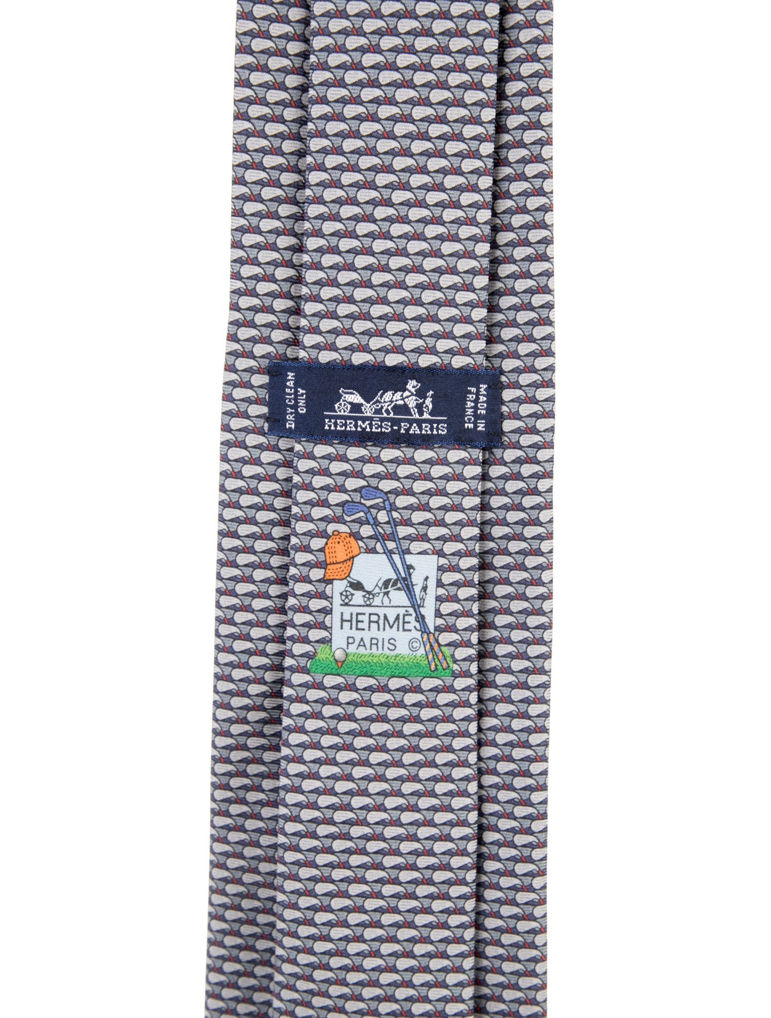 Hermès Patterned Printed Tie