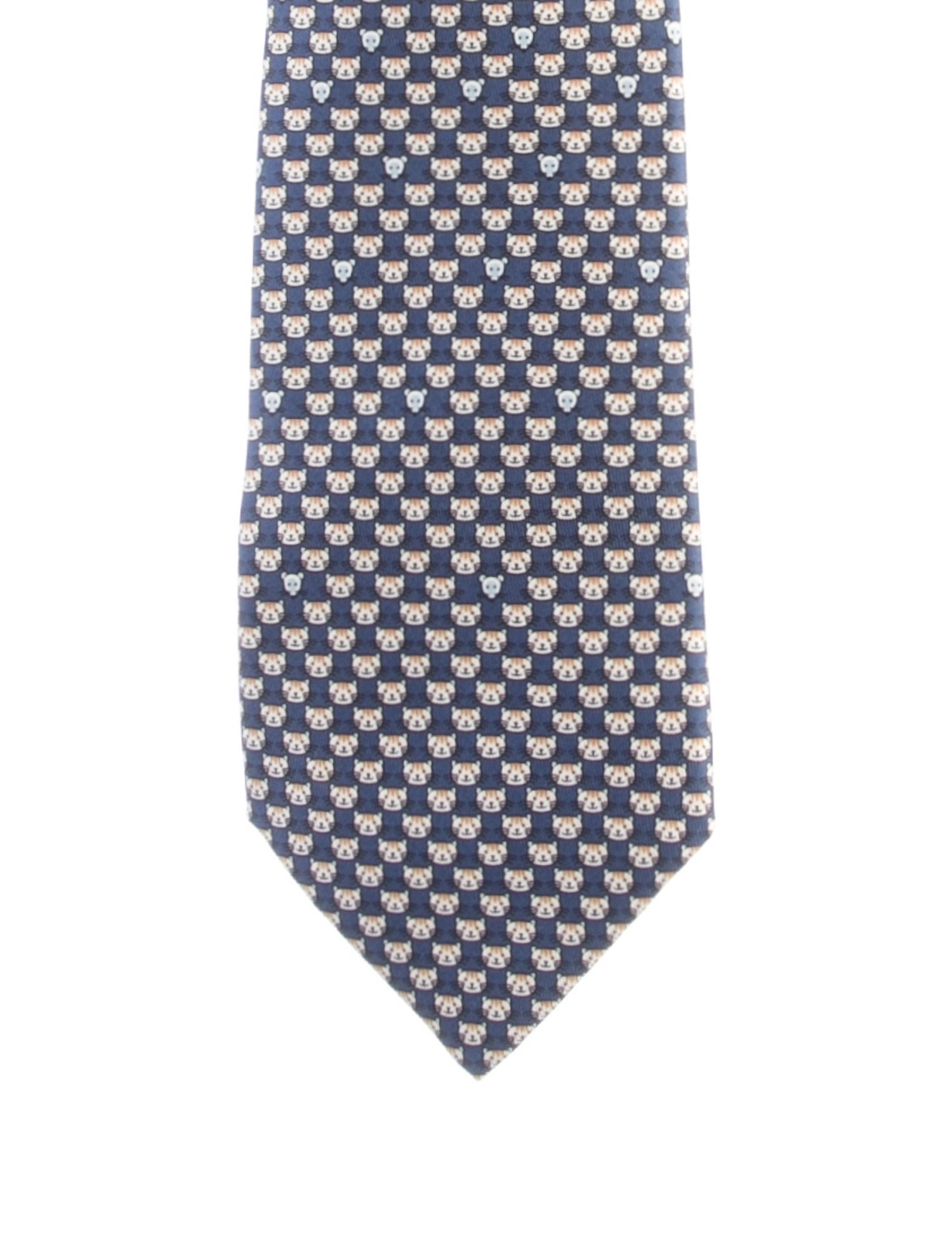 Hermès Pattern Silk Tie