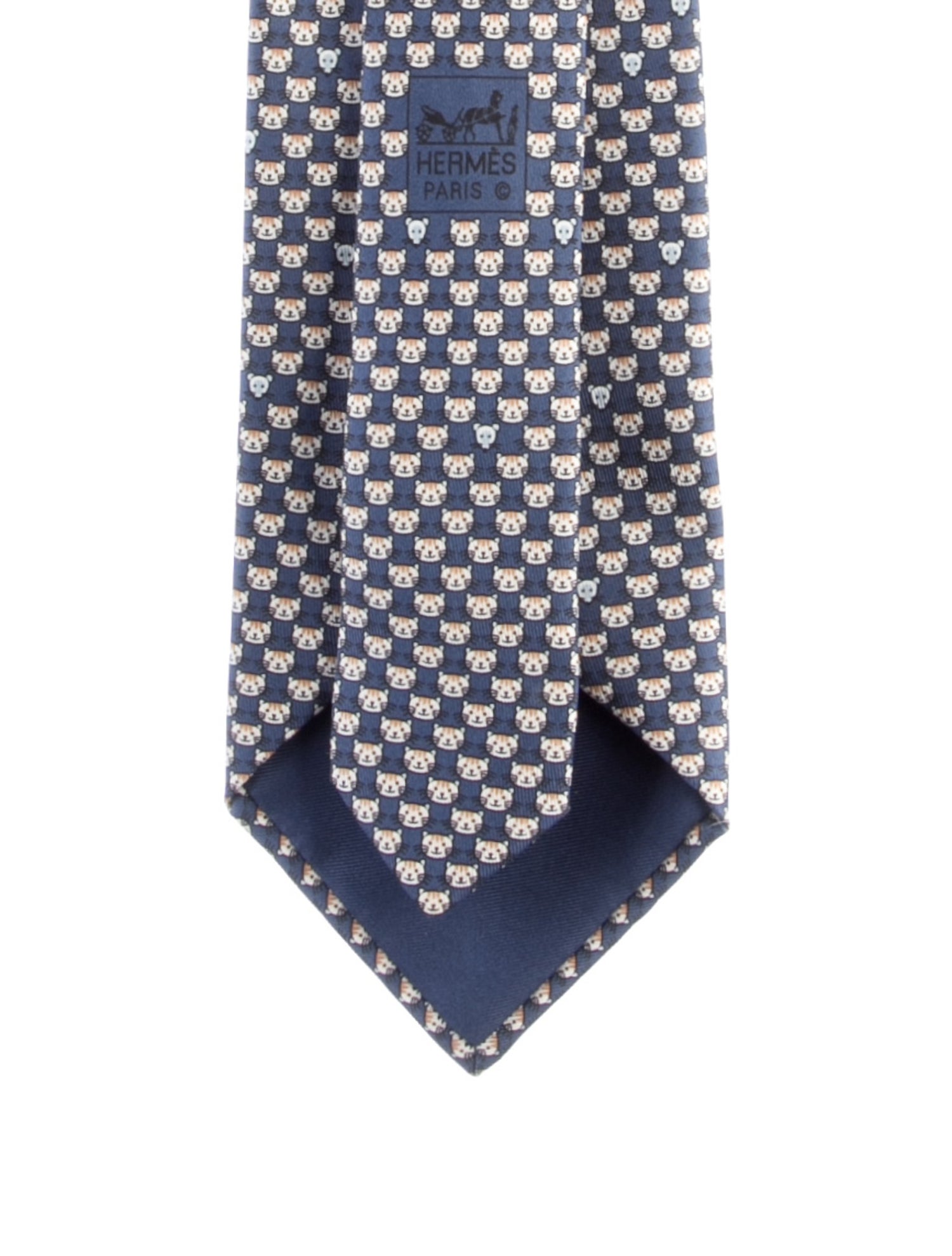 Hermès Pattern Silk Tie