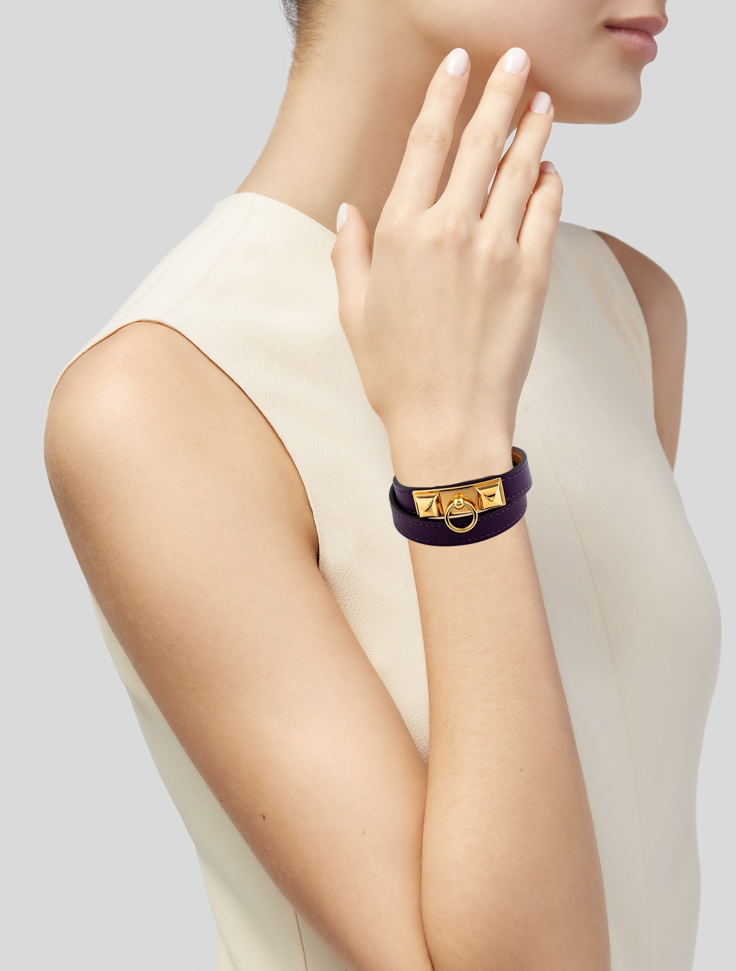 Hermès Rivale Double Tour Wrap Bracelet