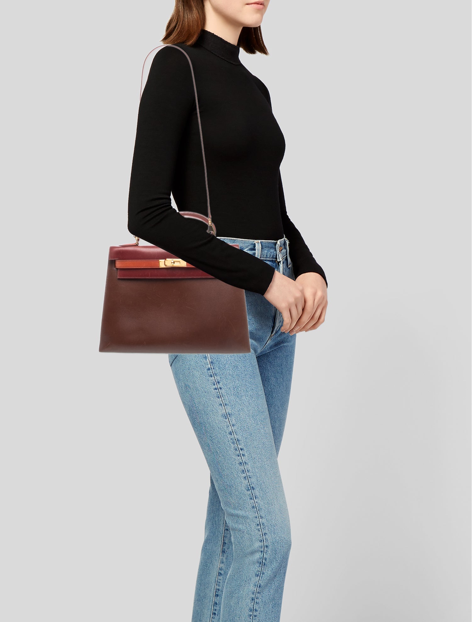 Hermès Tricolor Box Kelly Sellier I 32