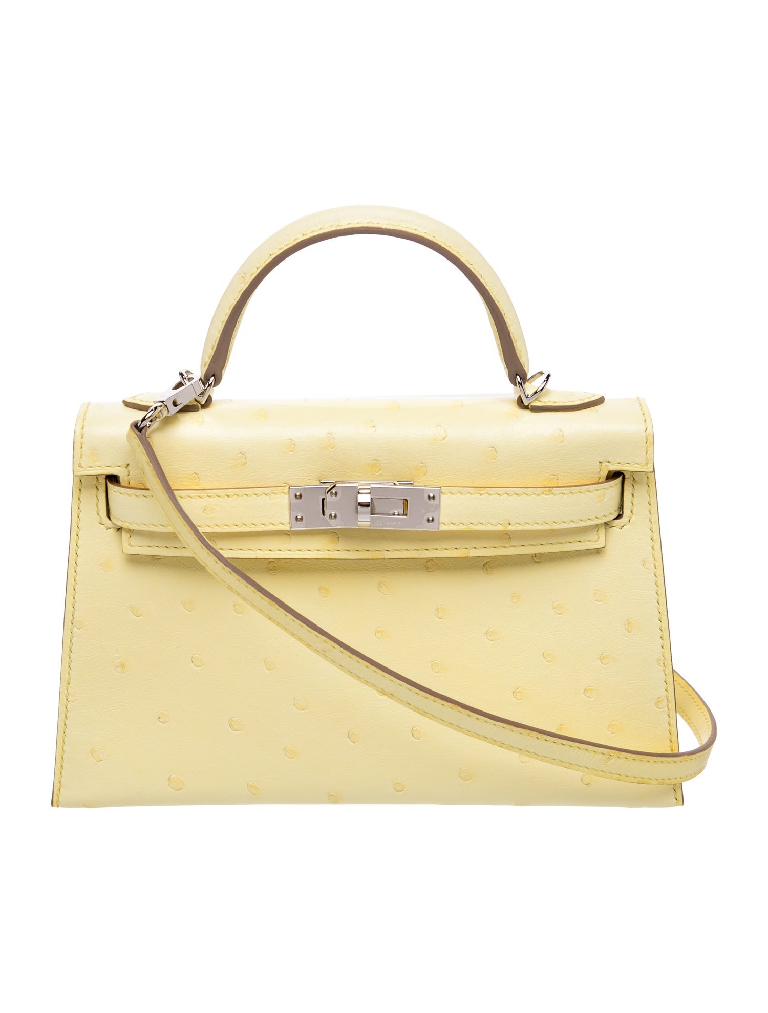 Hermès 2024 Ostrich Mini Kelly II Sellier 20