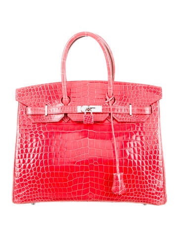 Crocodile Birkin 35 red Crocodile Birkin 35 red
