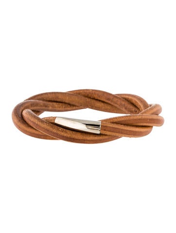 Hermès Twisted Leather Bracelet