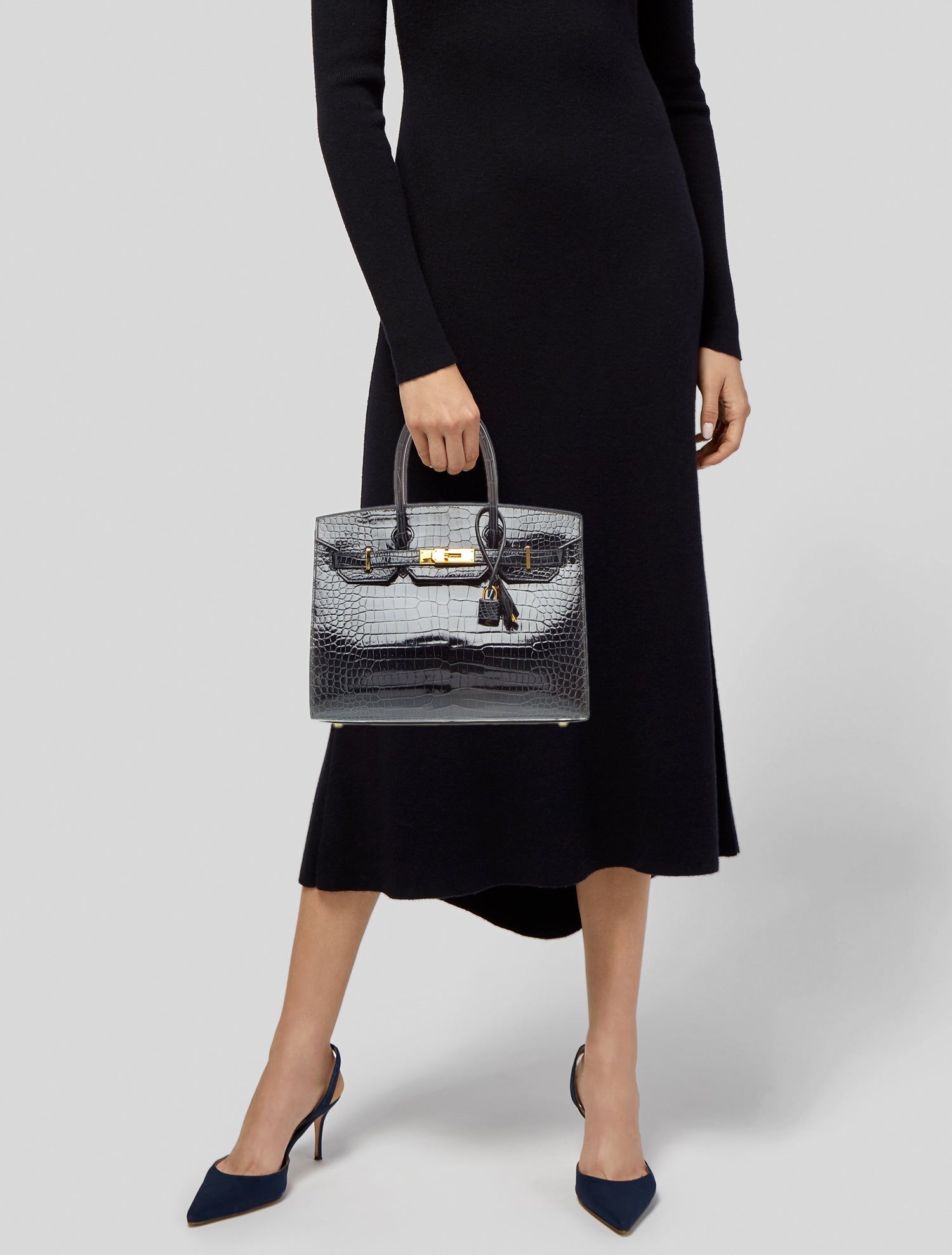 Hermès Shiny Porosus Crocodile Birkin Sellier 30