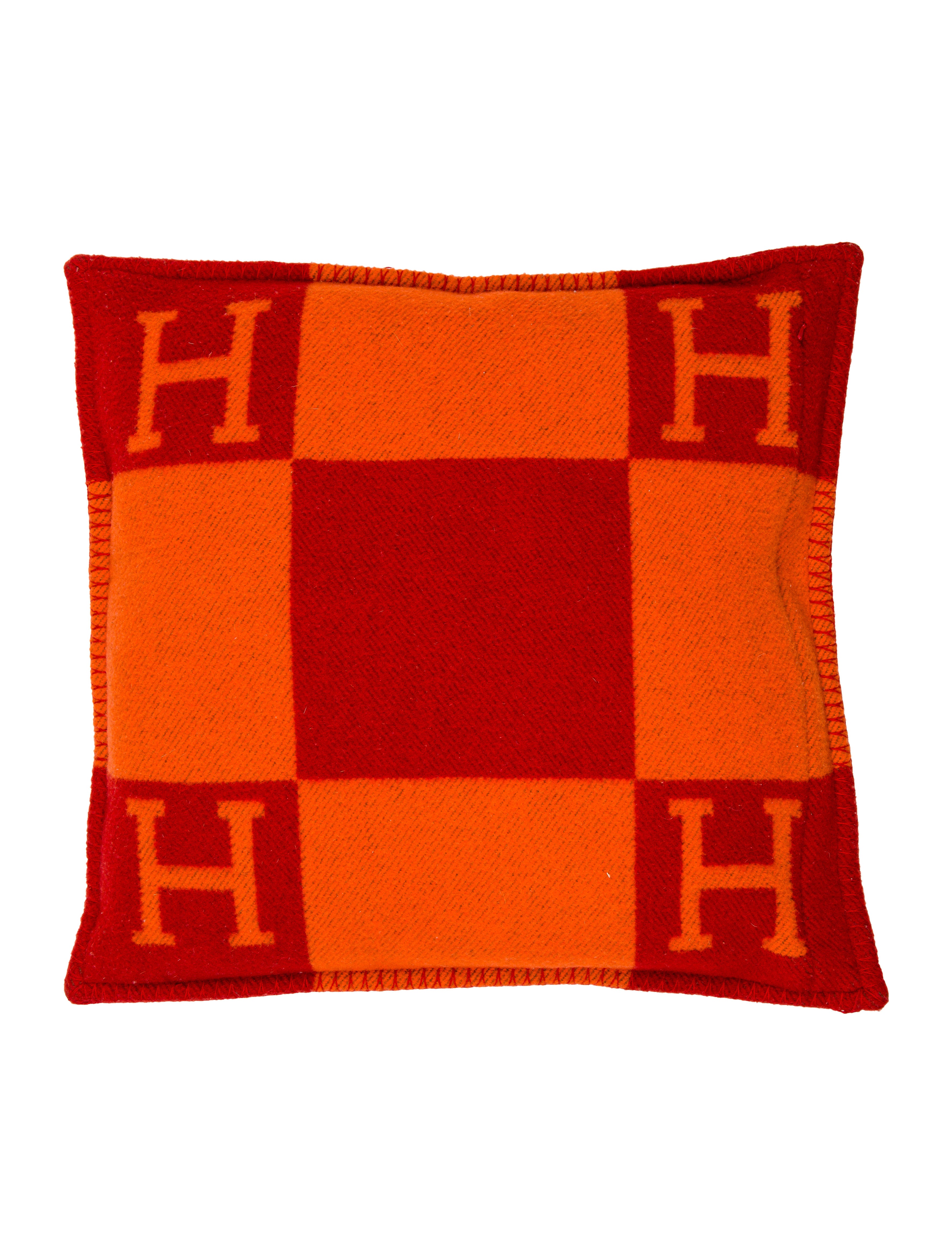 Hermès Avalon PM Throw Pillow Orange Pillows, Pillows & Throws