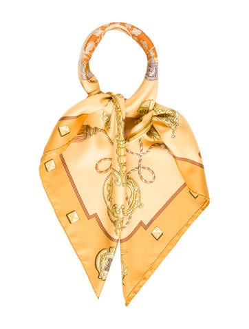 Hermès Les Clés Silk Scarf