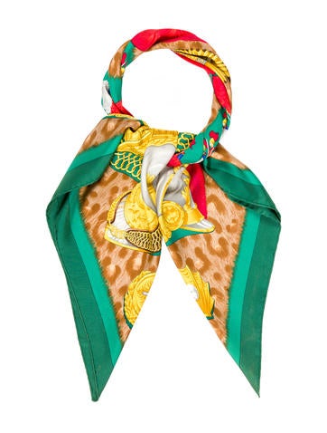 Hermès Casques et Plumets Silk Scarf