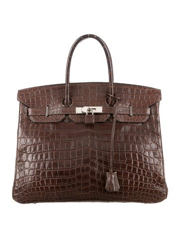 Crocodile Birkin 35 Crocodile Birkin 35 brown