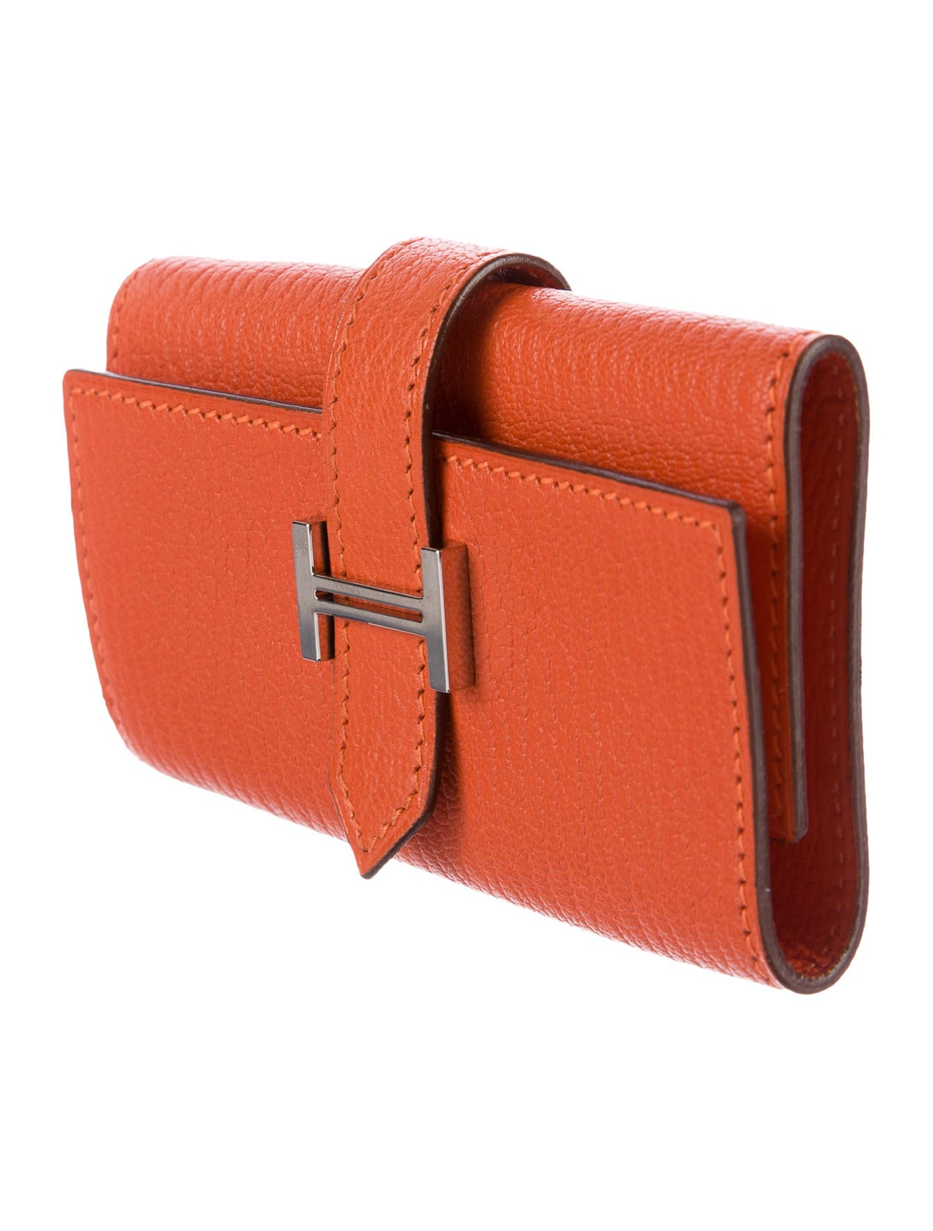 Hermès Bearn Key Holder Orange Wallets, Accessories HER95327 The