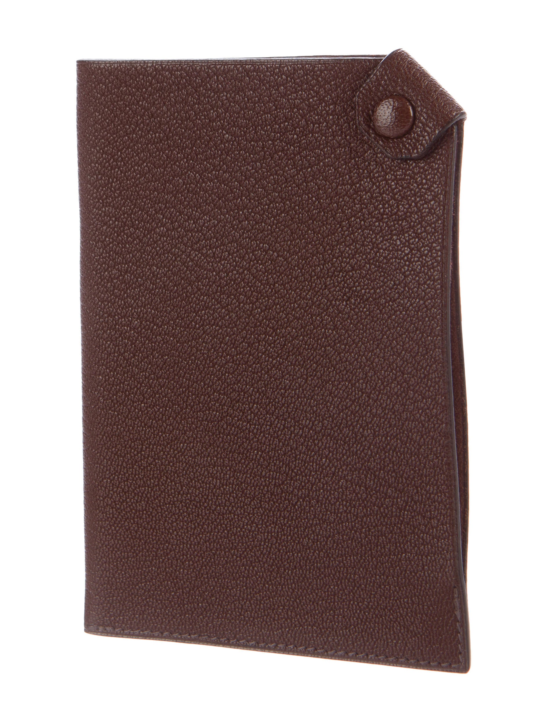 Hermès Courchevel Tarmac Passport Holder Brown Travel, Accessories