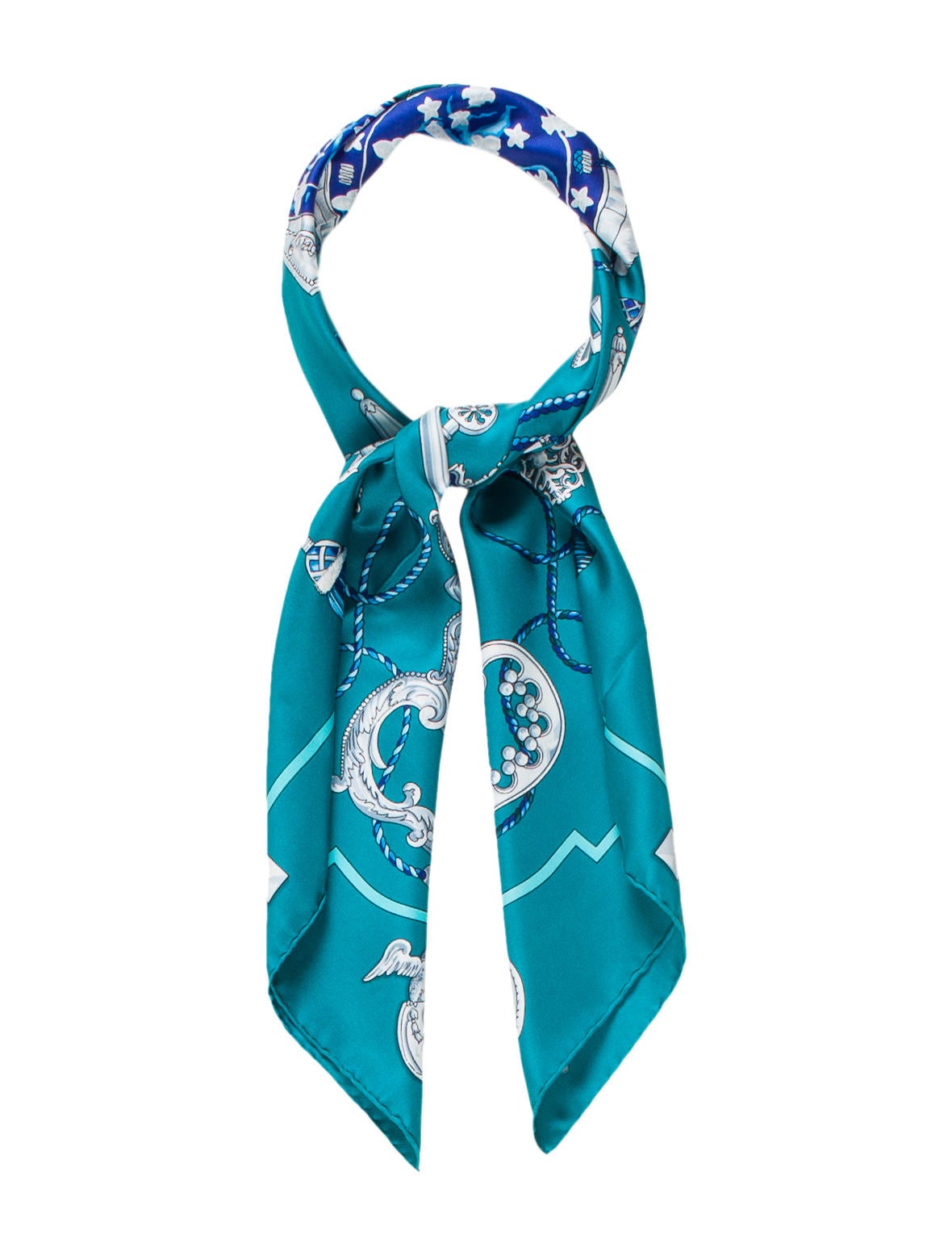 Hermès Les Cles Silk Scarf
