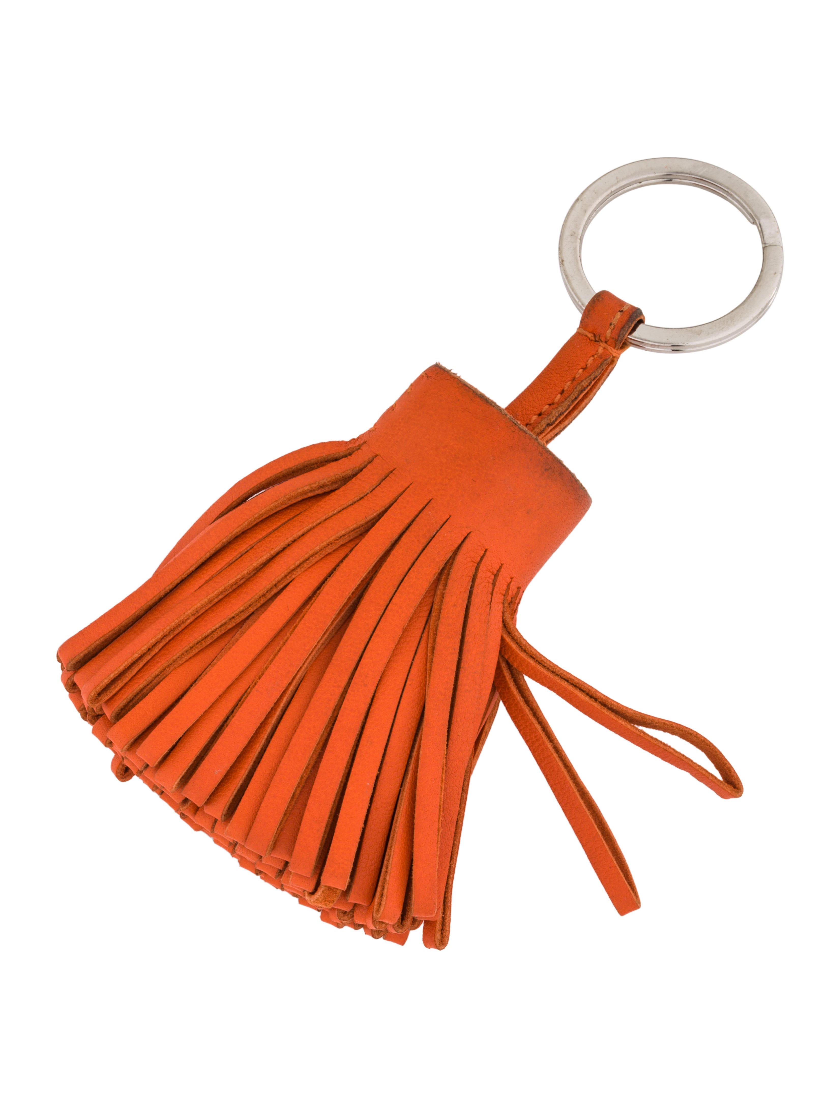Hermès Carmen Tassel Keychain Orange Keychains, Accessories