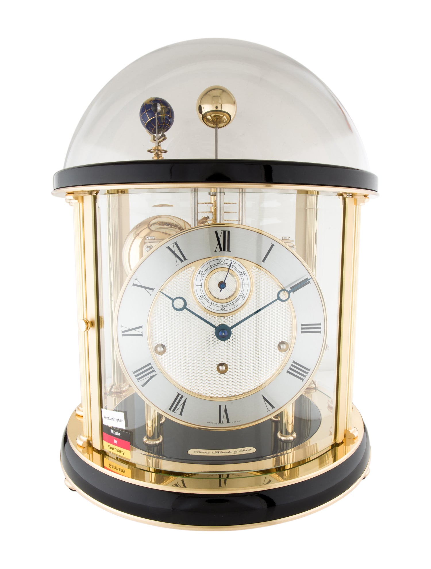 Hermle Tellurium I Clock Gold Decorative Accents, Decor & Accessories