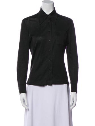 Hermès Sport Long Sleeve Button-Up Top