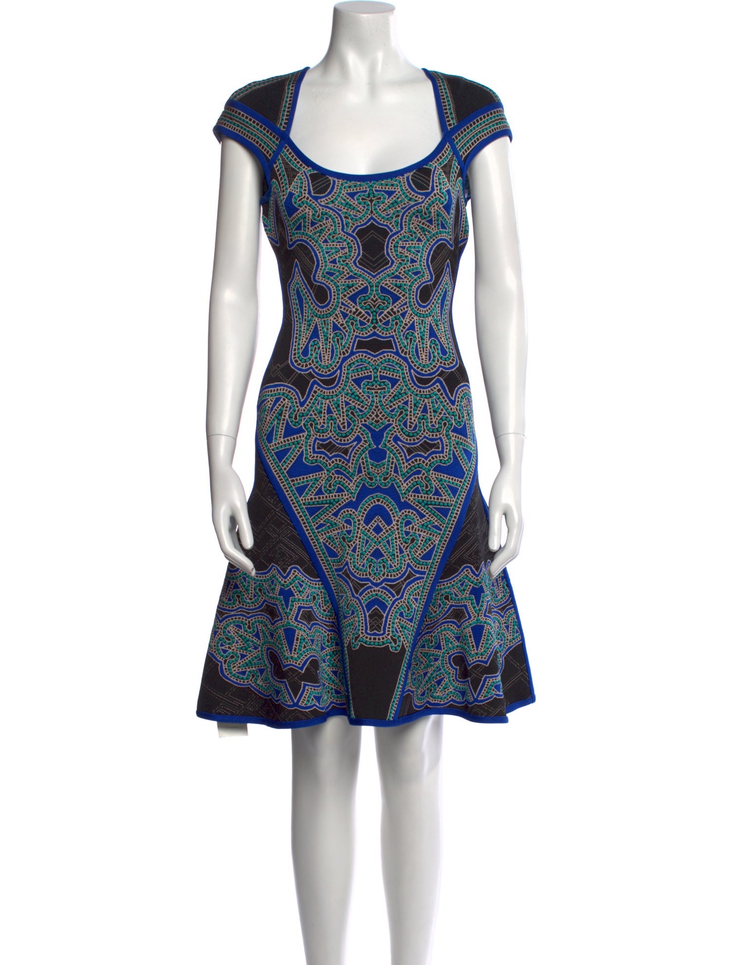 Herve Leger Printed Mini Dress