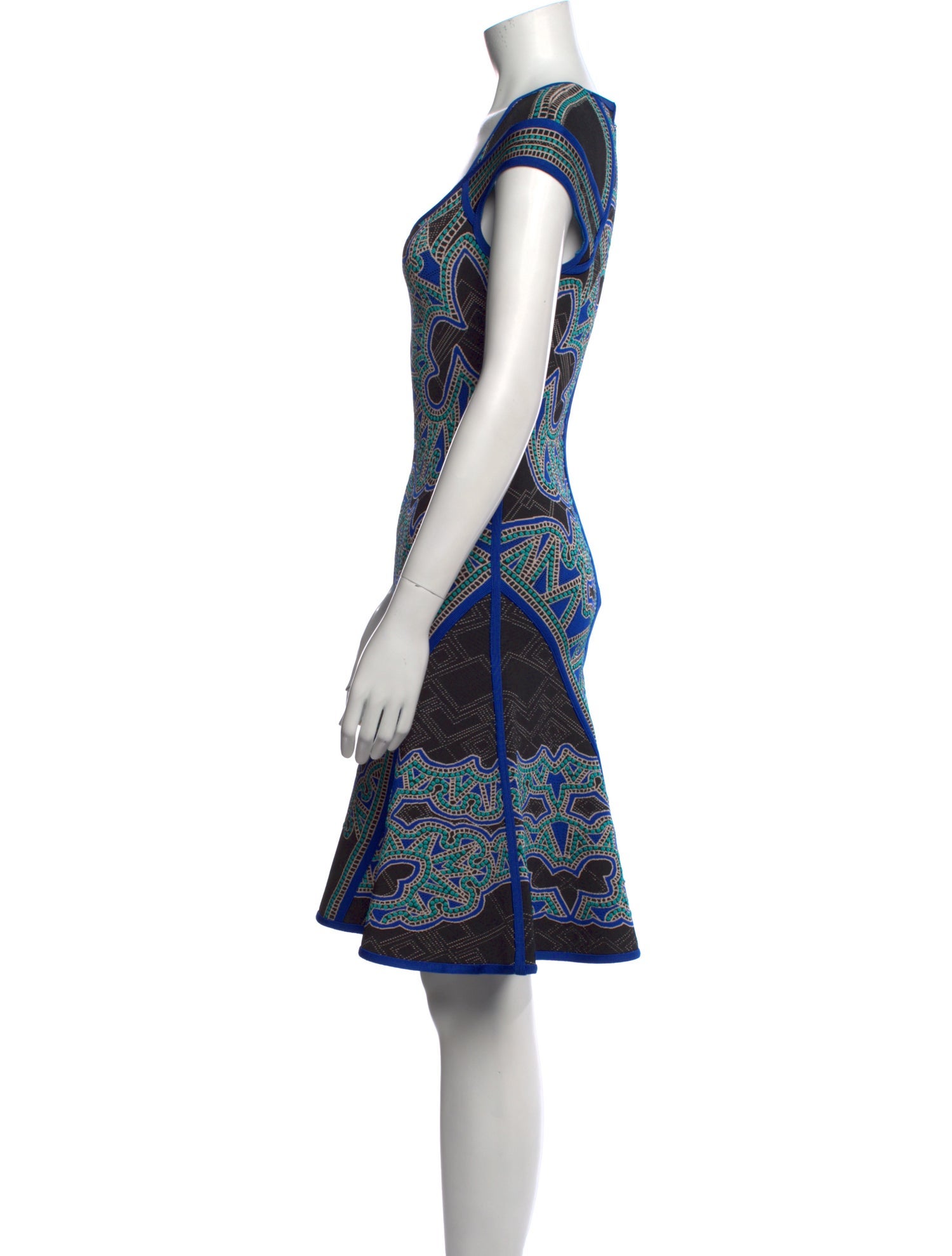 Herve Leger Printed Mini Dress