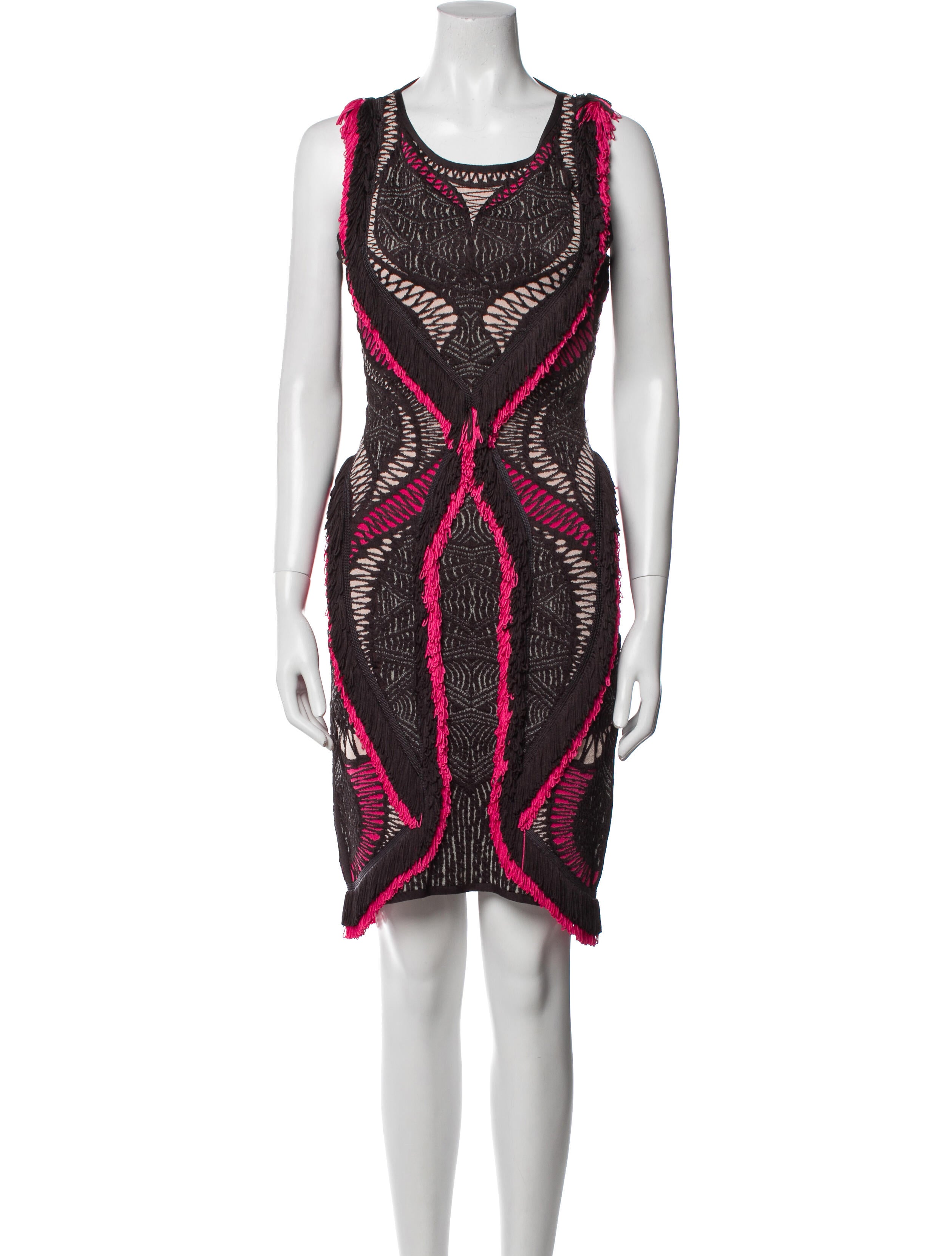 Herve Leger Printed Mini Dress