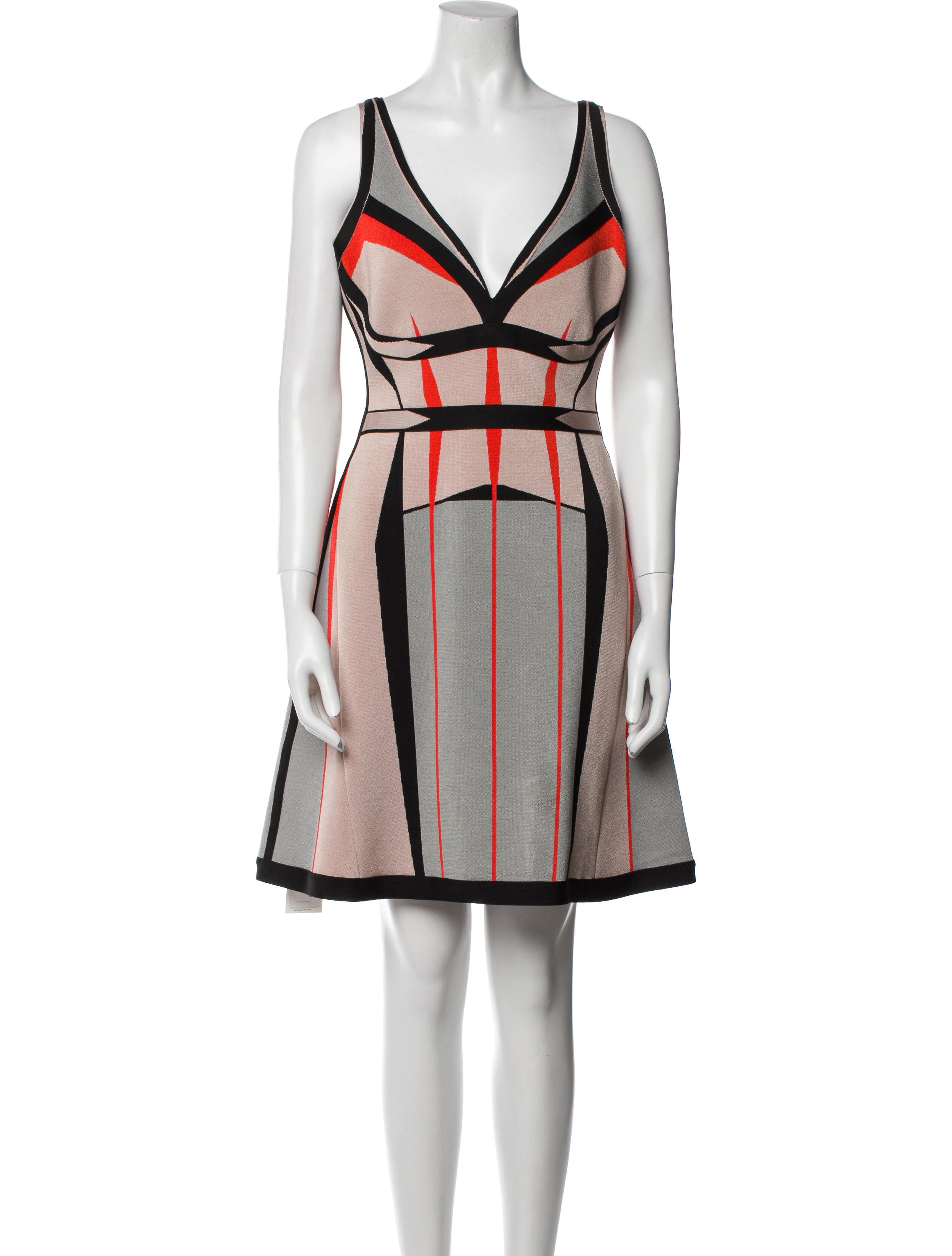 Herve Leger Printed Mini Dress