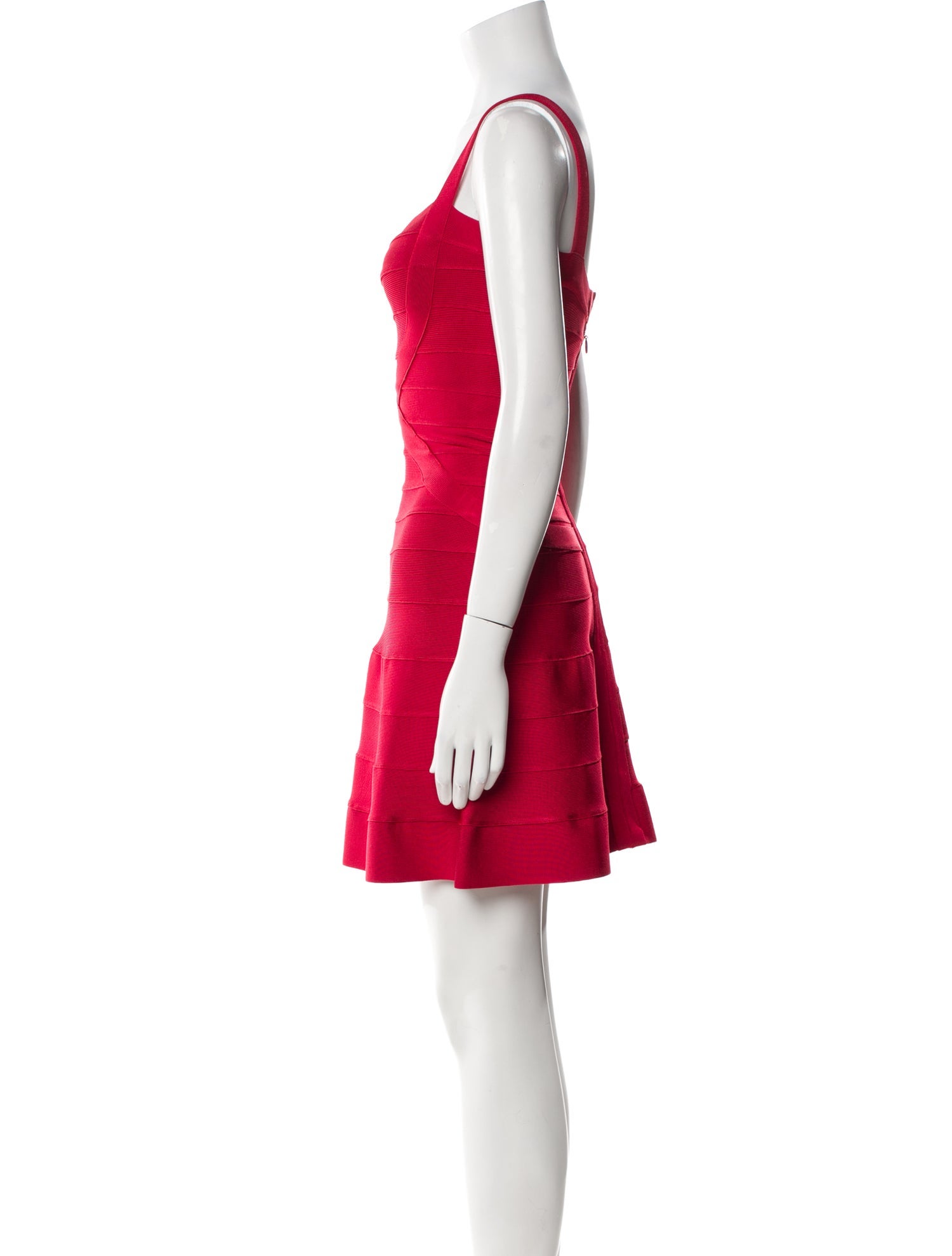 Herve Leger Square Neckline Mini Dress