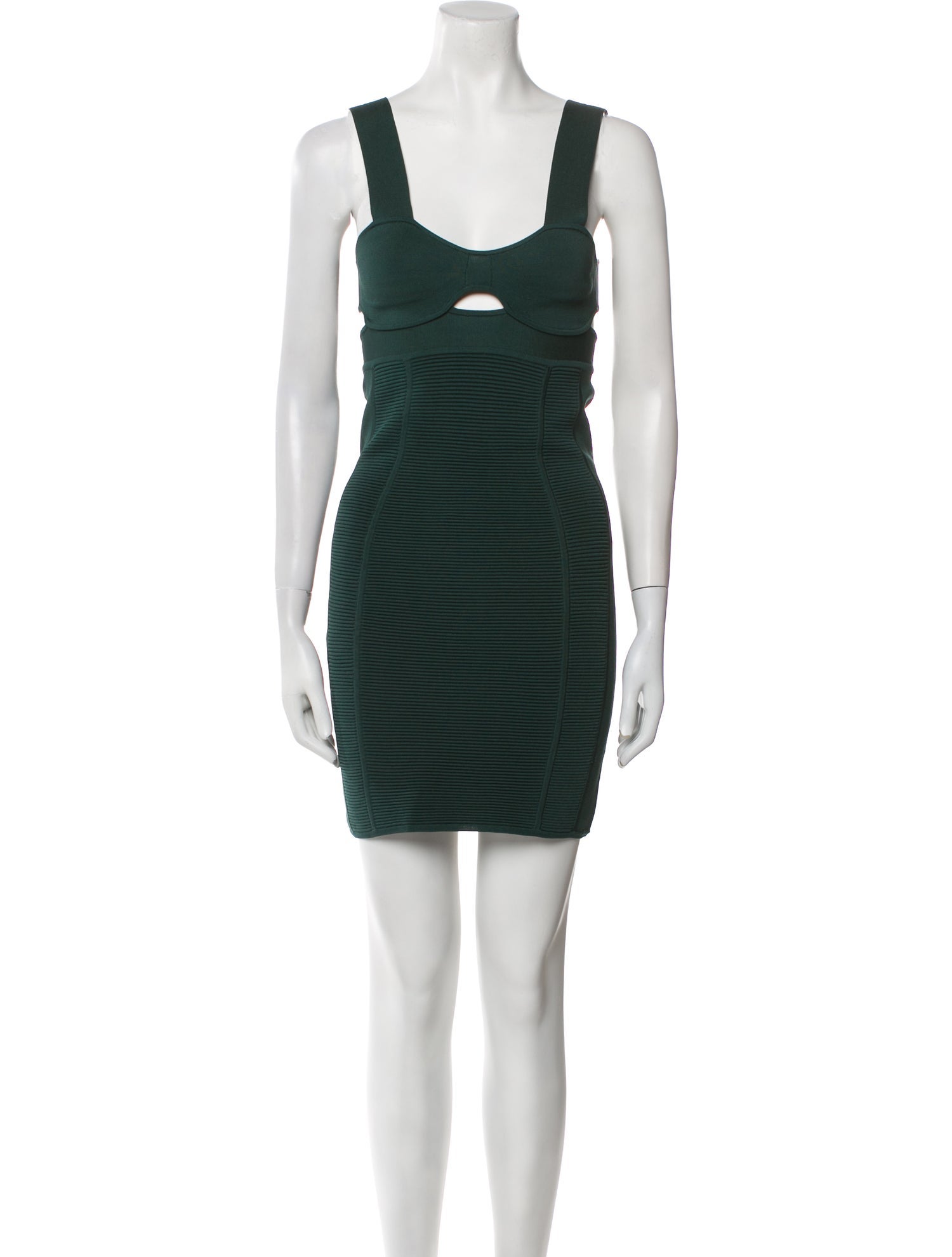 Herve Leger Square Neckline Mini Dress