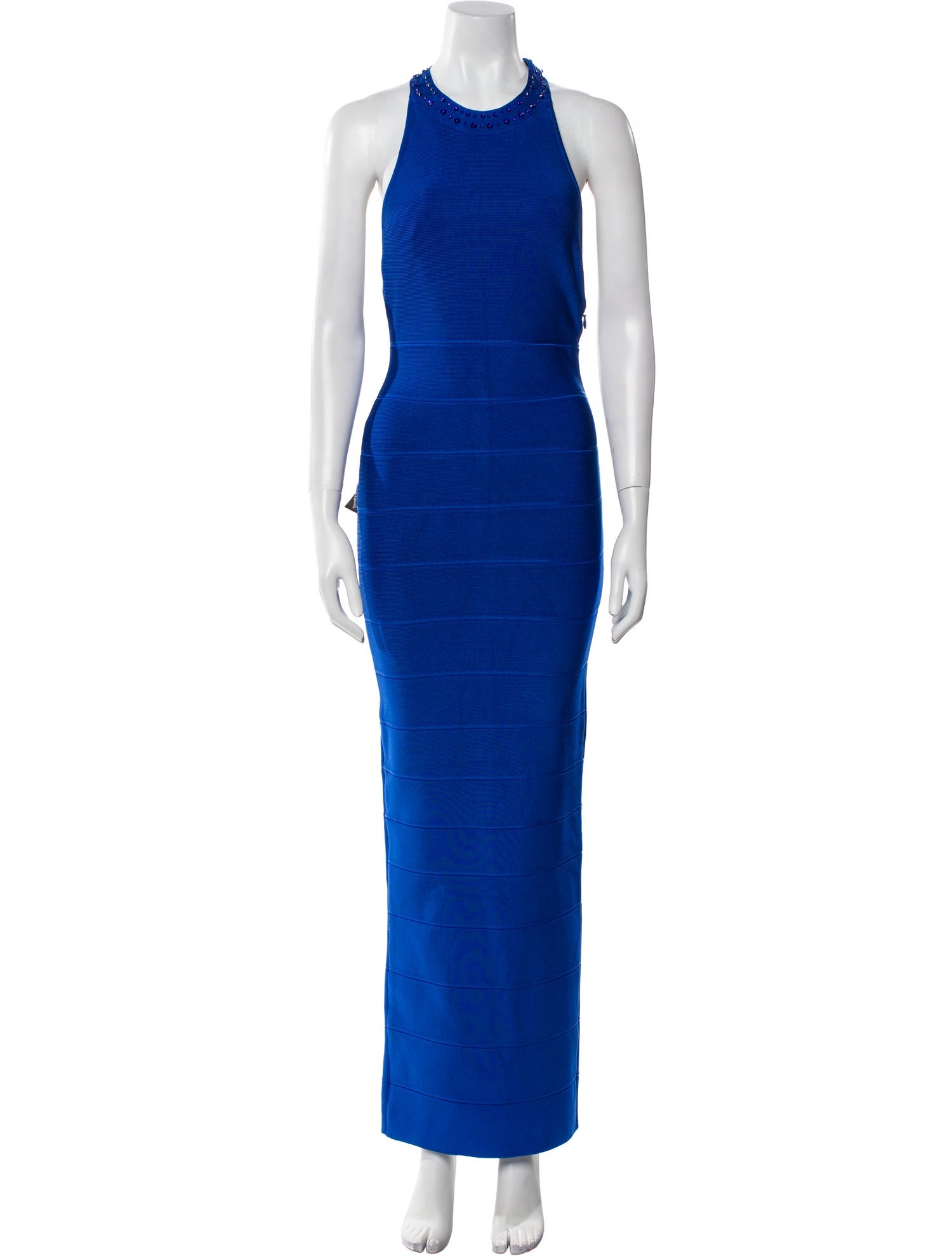 Herve Leger Crew Neck Long Dress w/ Tags