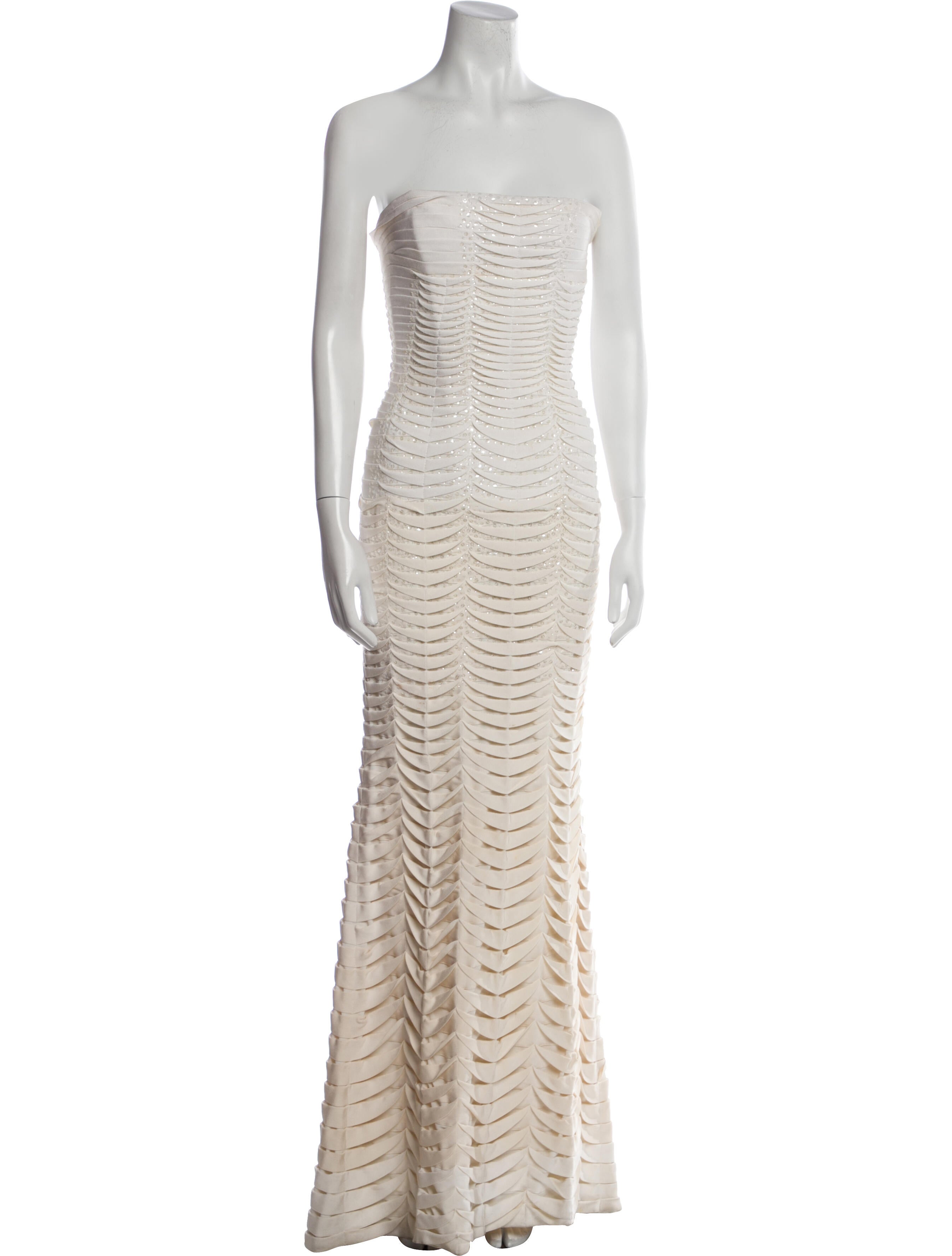 Herve Leger Strapless Long Dress