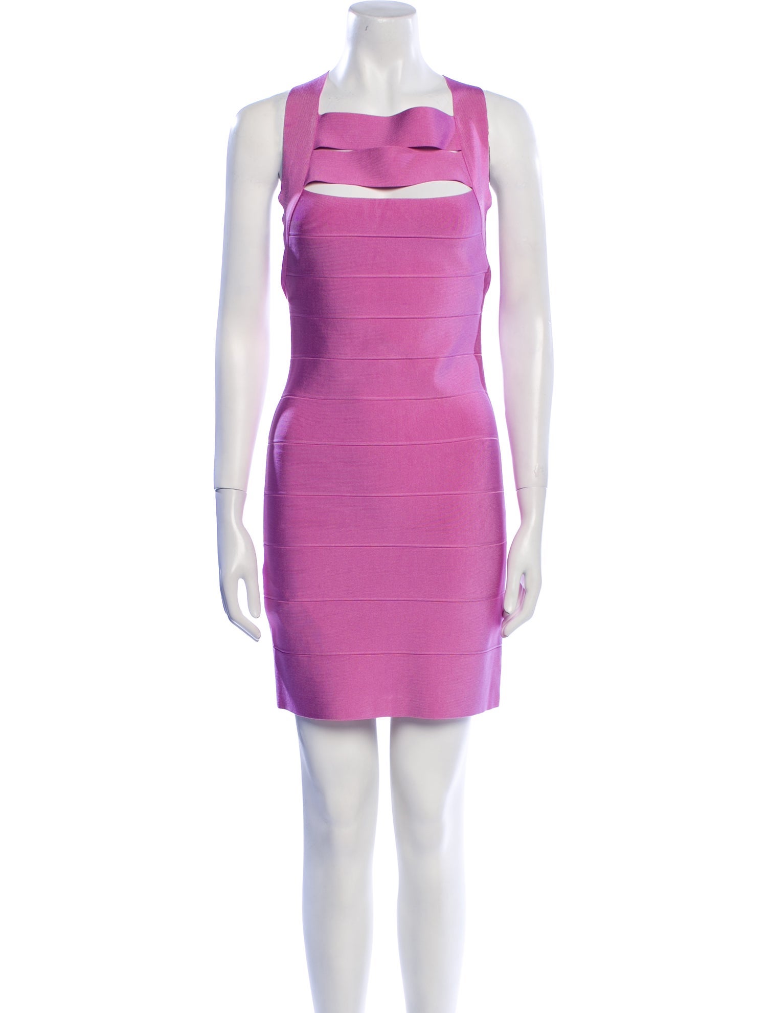 Herve Leger Square Neckline Mini Dress w/ Tags