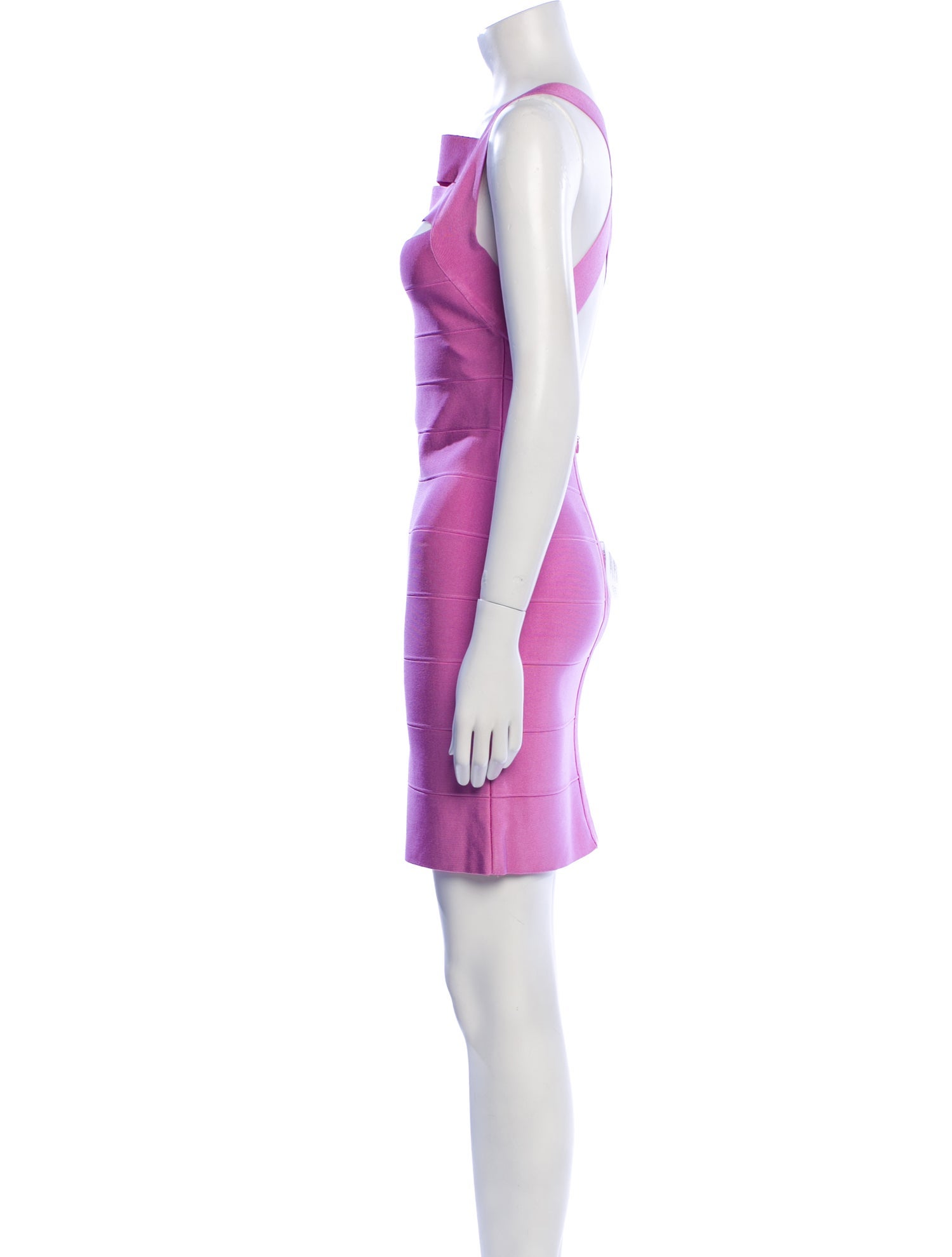 Herve Leger Square Neckline Mini Dress w/ Tags