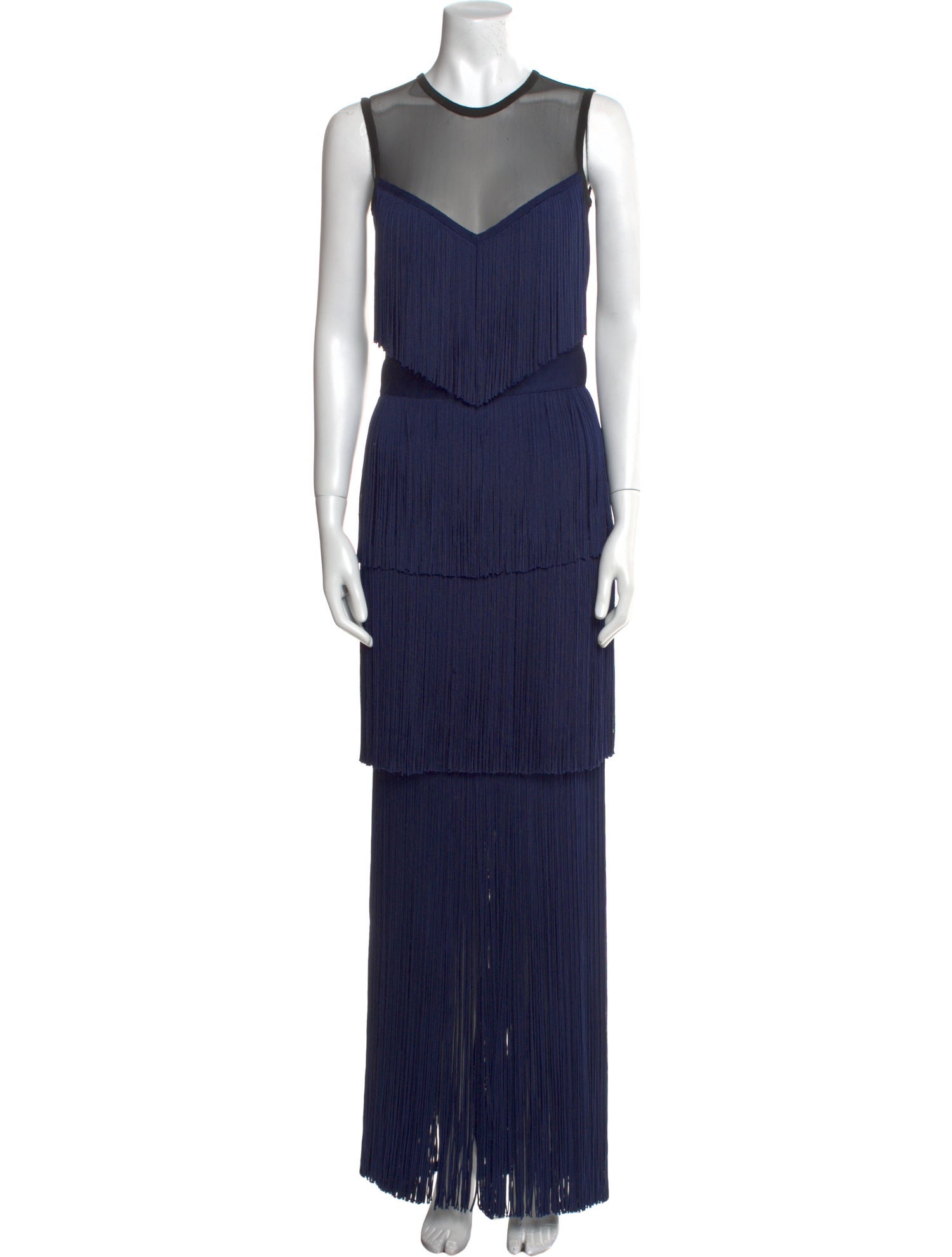 Herve Leger Crew Neck Mini Dress