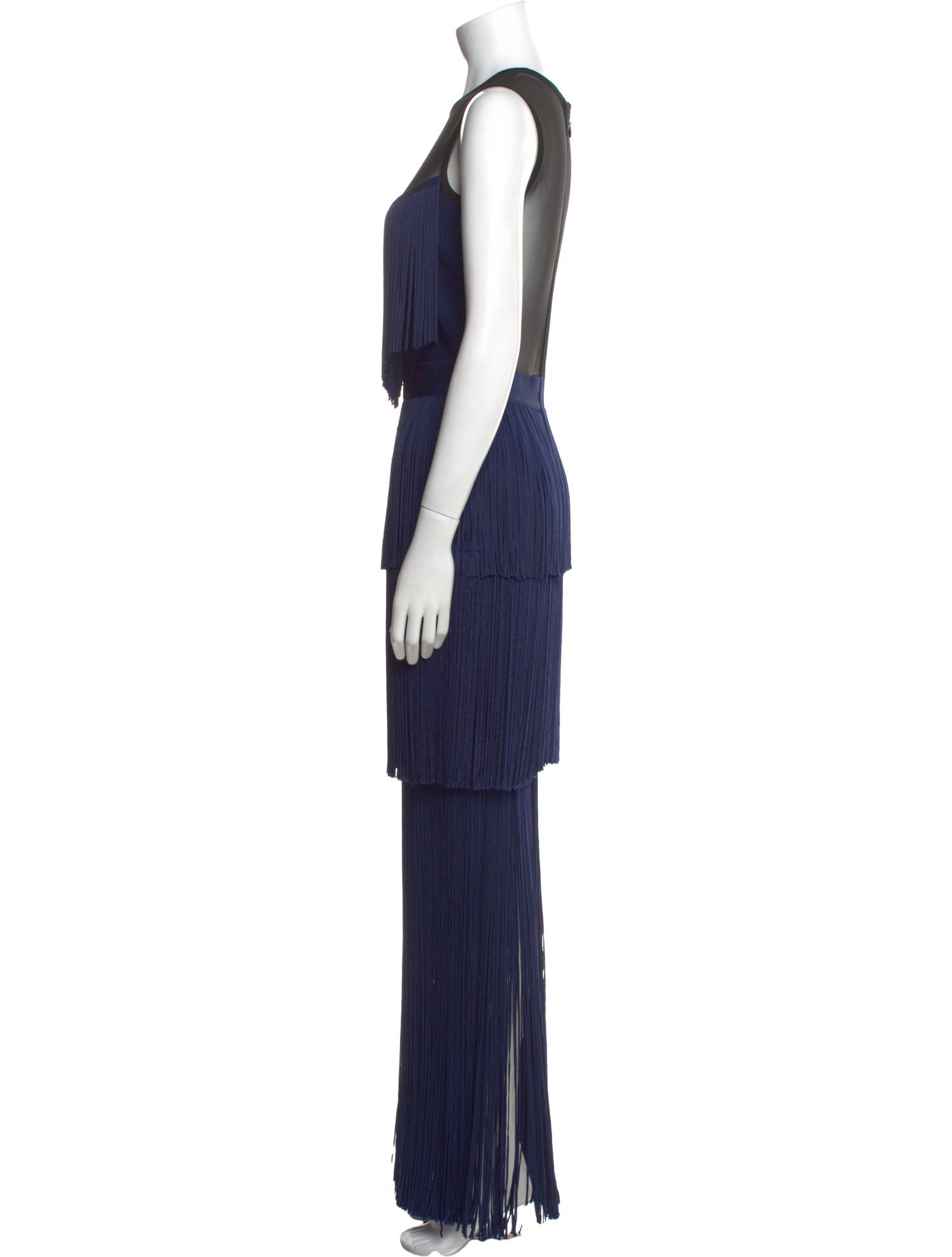 Herve Leger Crew Neck Mini Dress