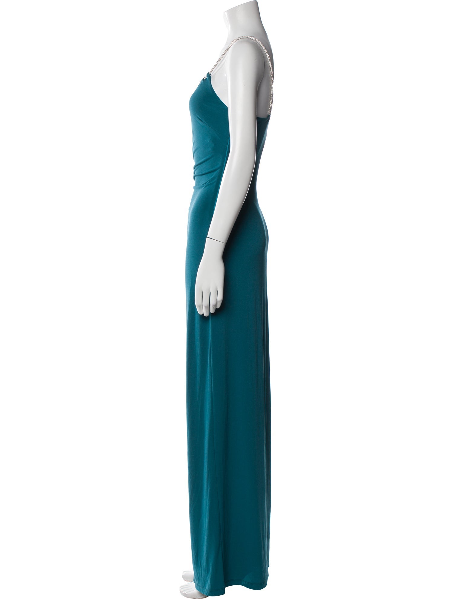 Herve Leger V-Neck Long Dress