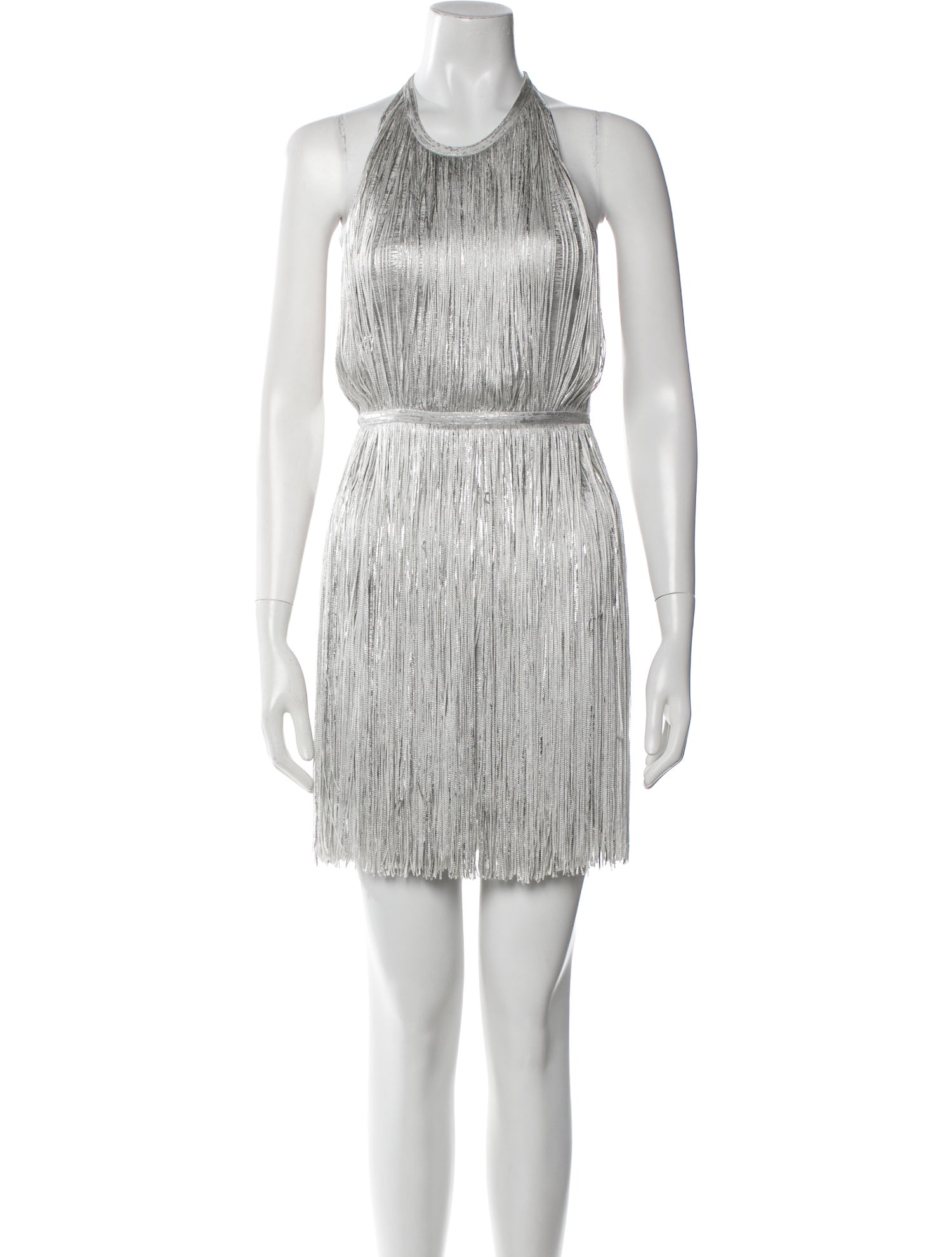 Herve Leger Striped Mini Dress