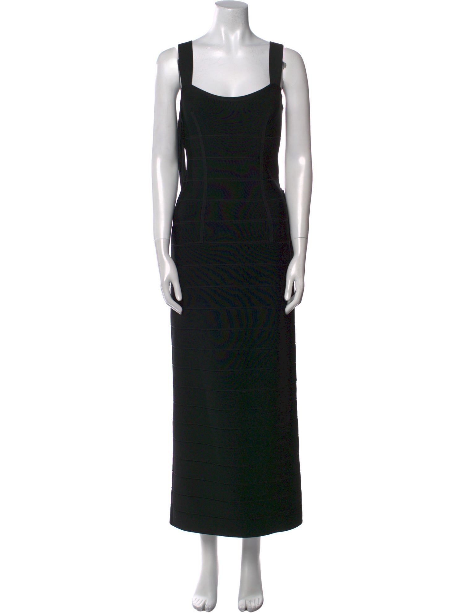 Herve Leger Square Neckline Long Dress