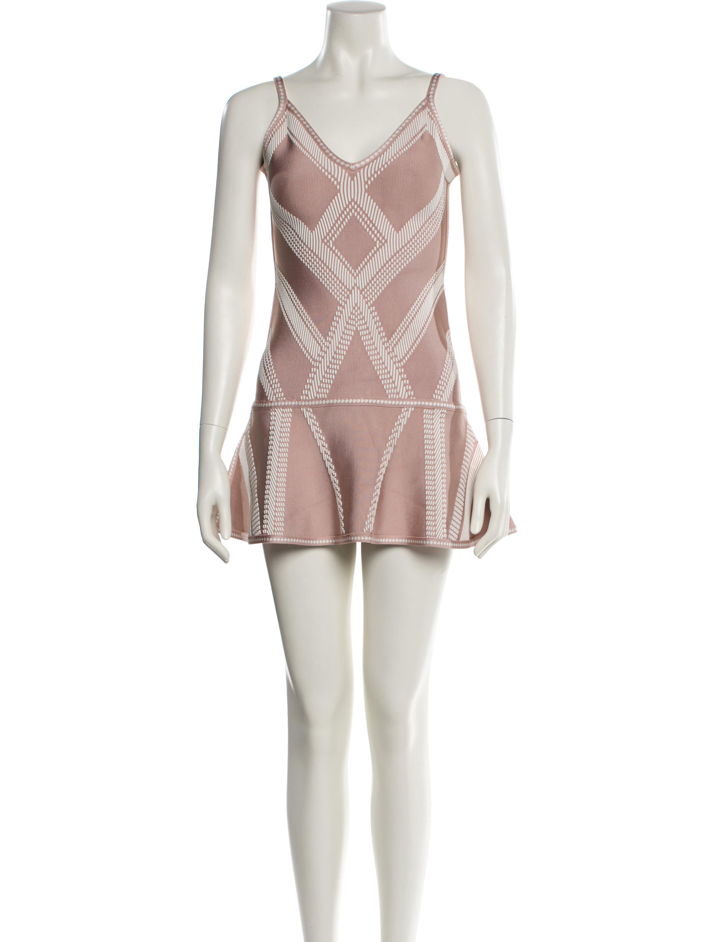 Herve Leger Printed Mini Dress