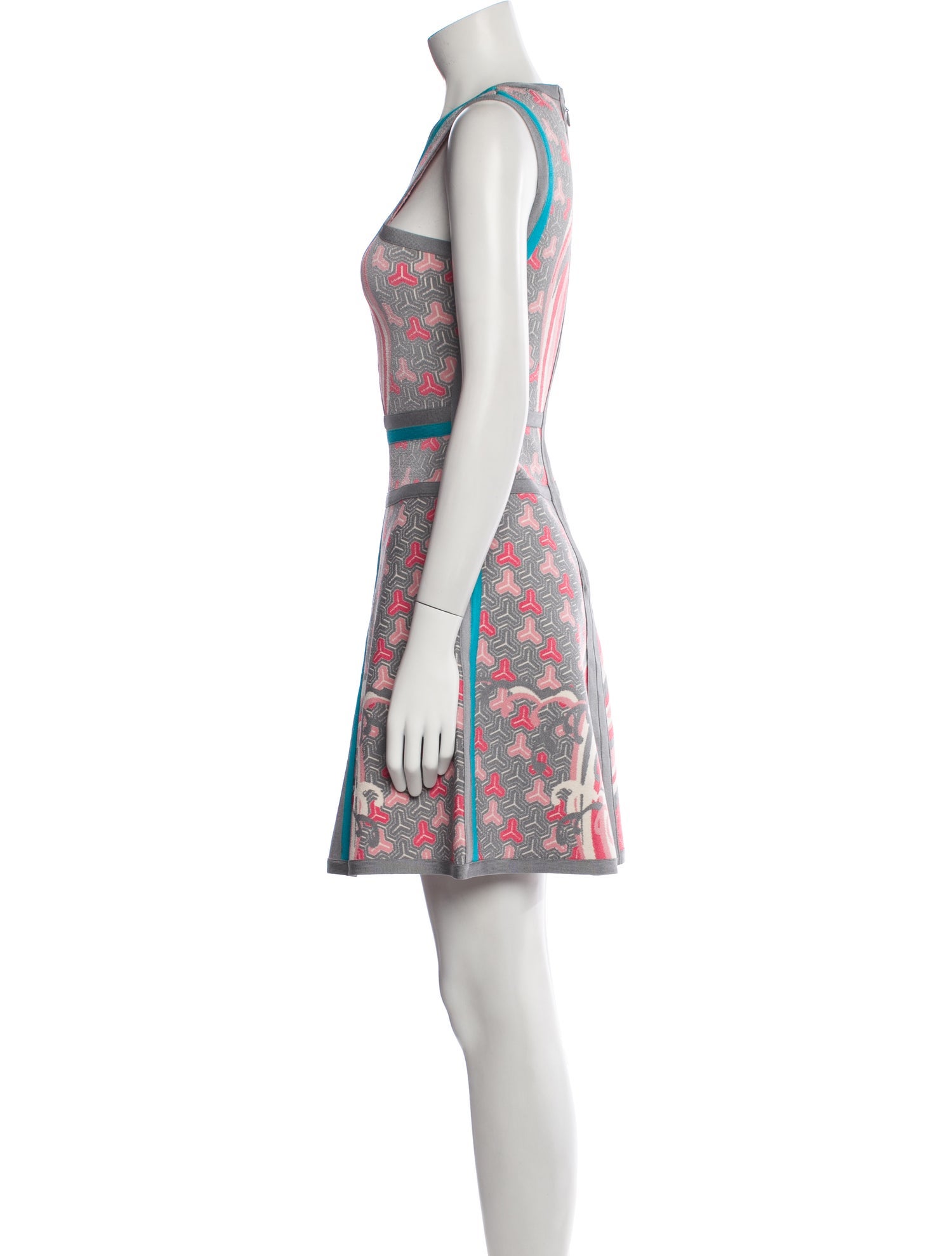 Herve Leger Printed Mini Dress