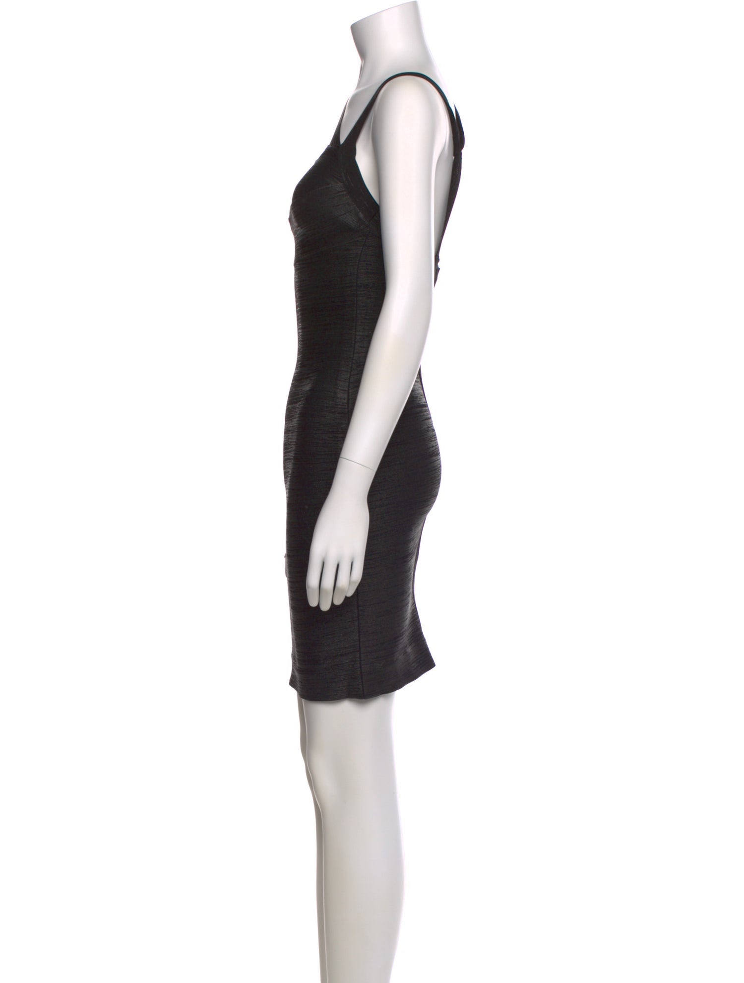 Herve Leger Asymmetrical Mini Dress