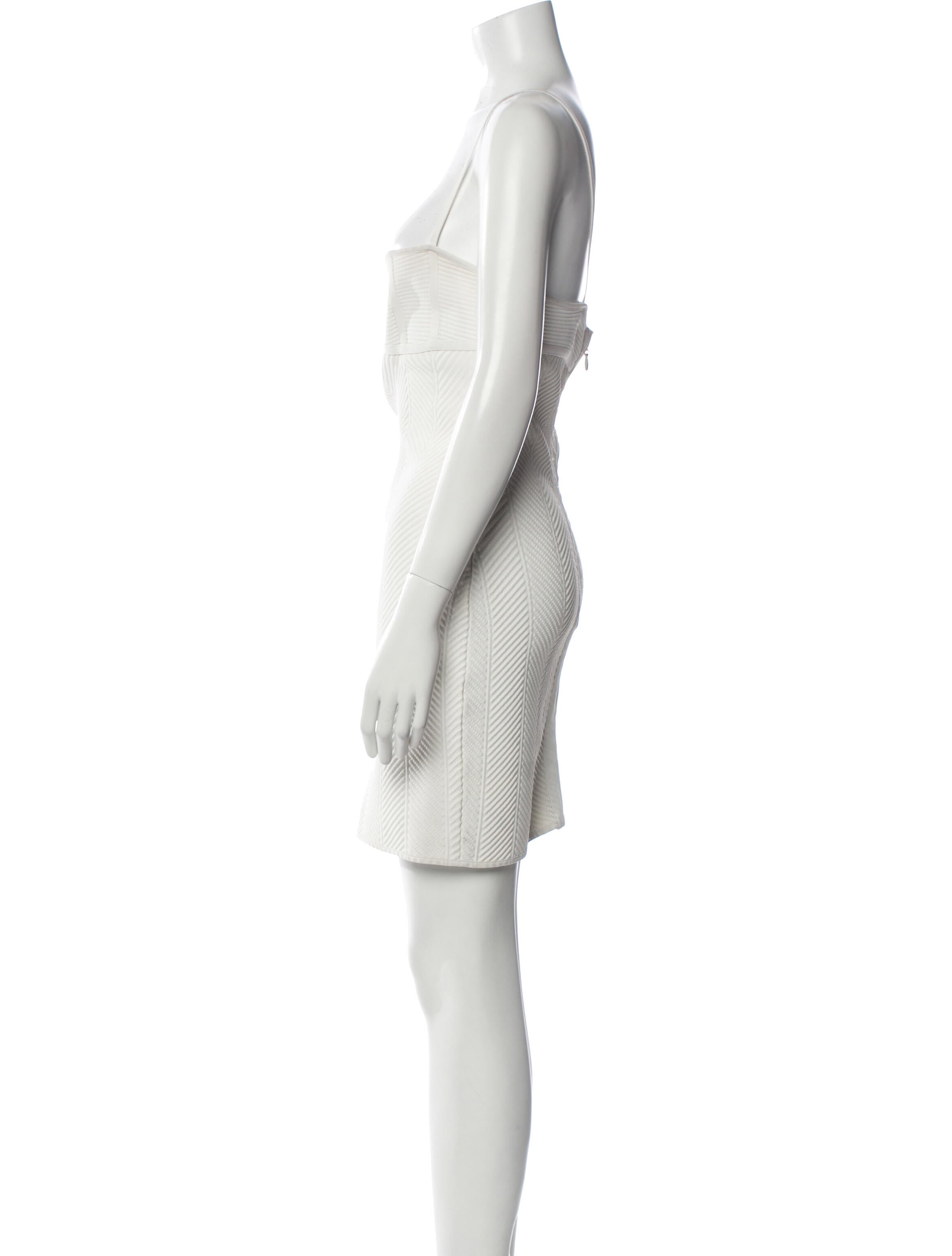 Herve Leger Square Neckline Mini Dress w/ Tags