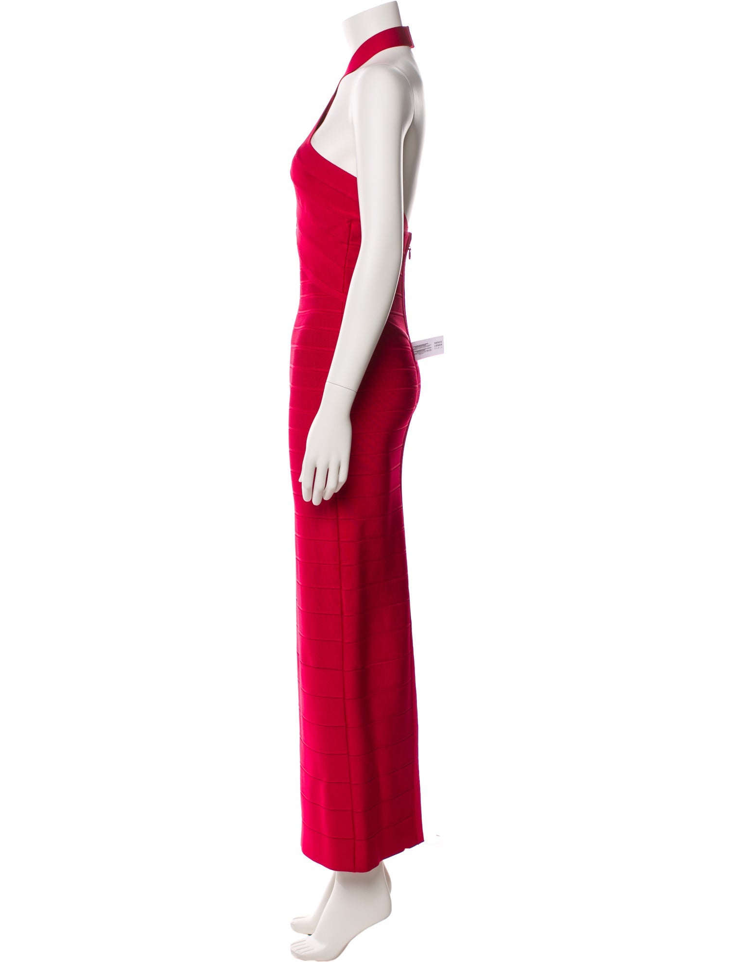 Herve Leger Halterneck Long Dress