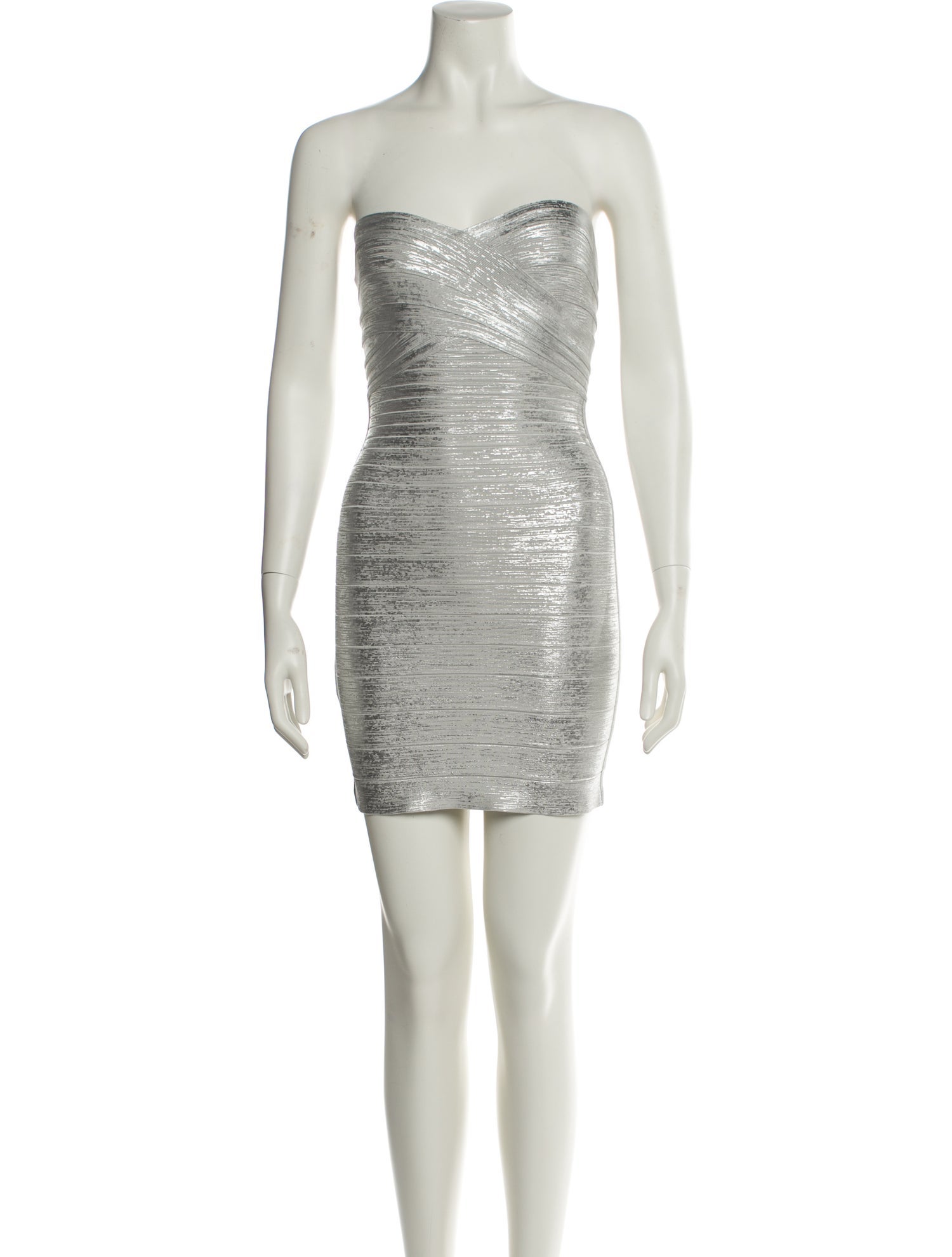 Herve Leger Strapless Mini Dress