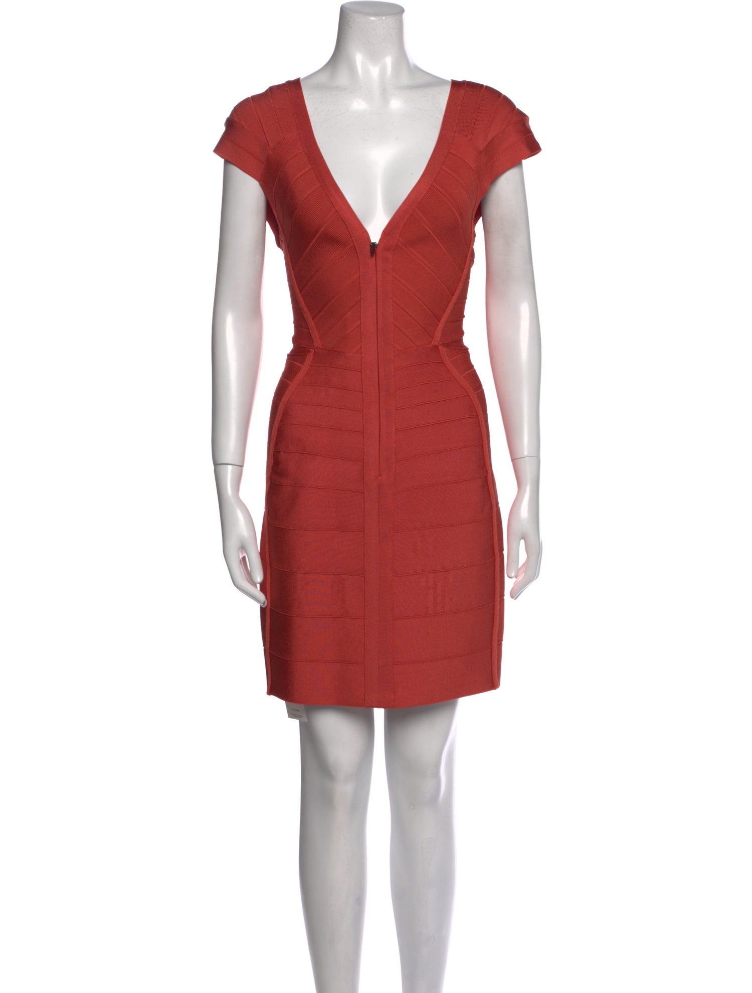 Herve Leger V-Neck Mini Dress w/ Tags