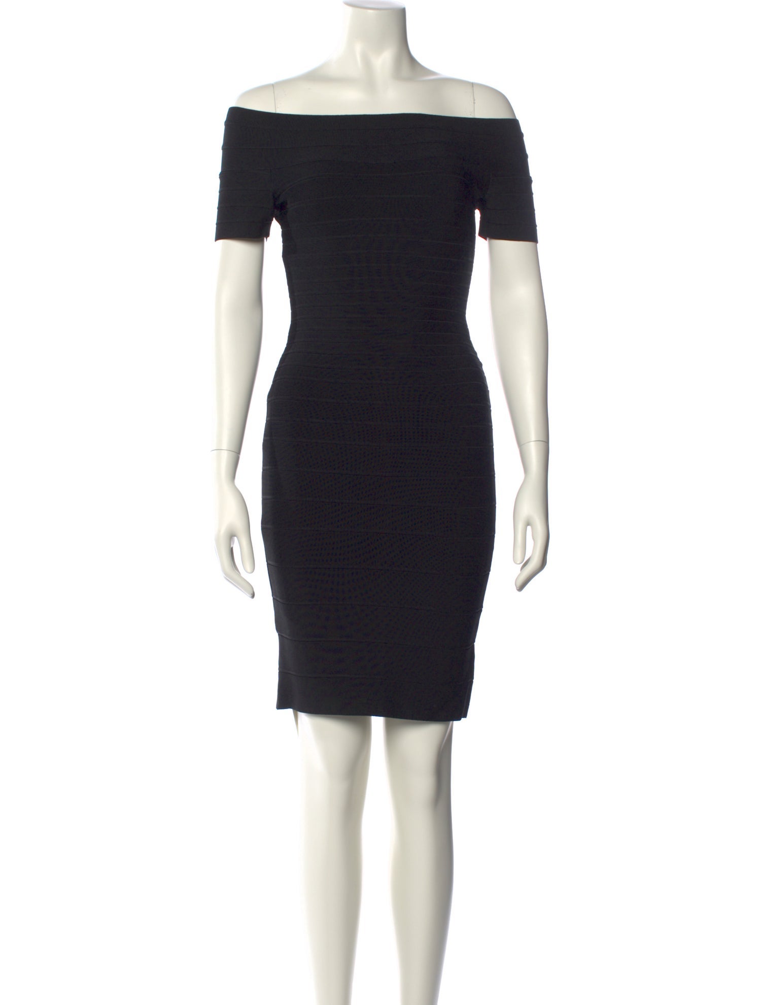 Herve Leger Off-The-Shoulder Mini Dress