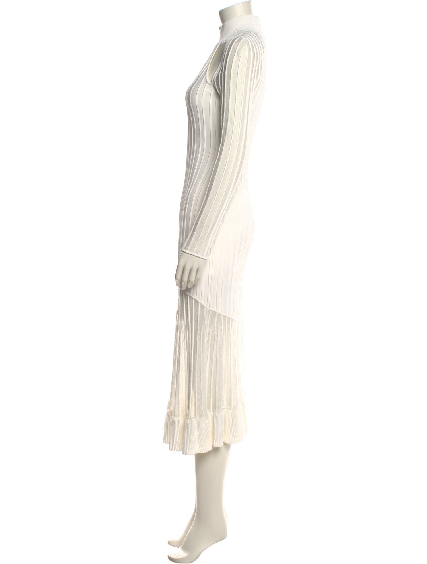 Herve Leger Crew Neck Long Dress