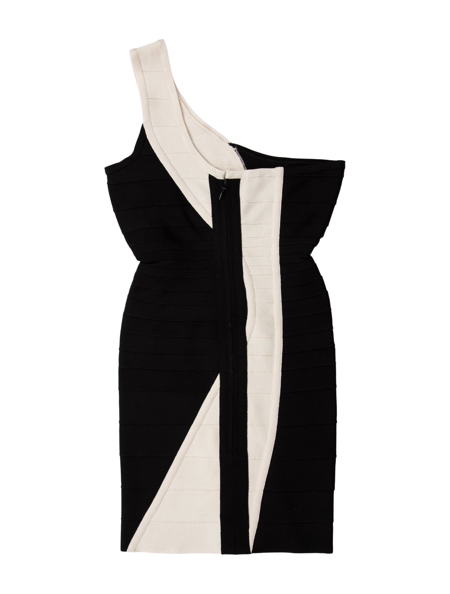 Herve Leger Colorblock Pattern Mini Dress