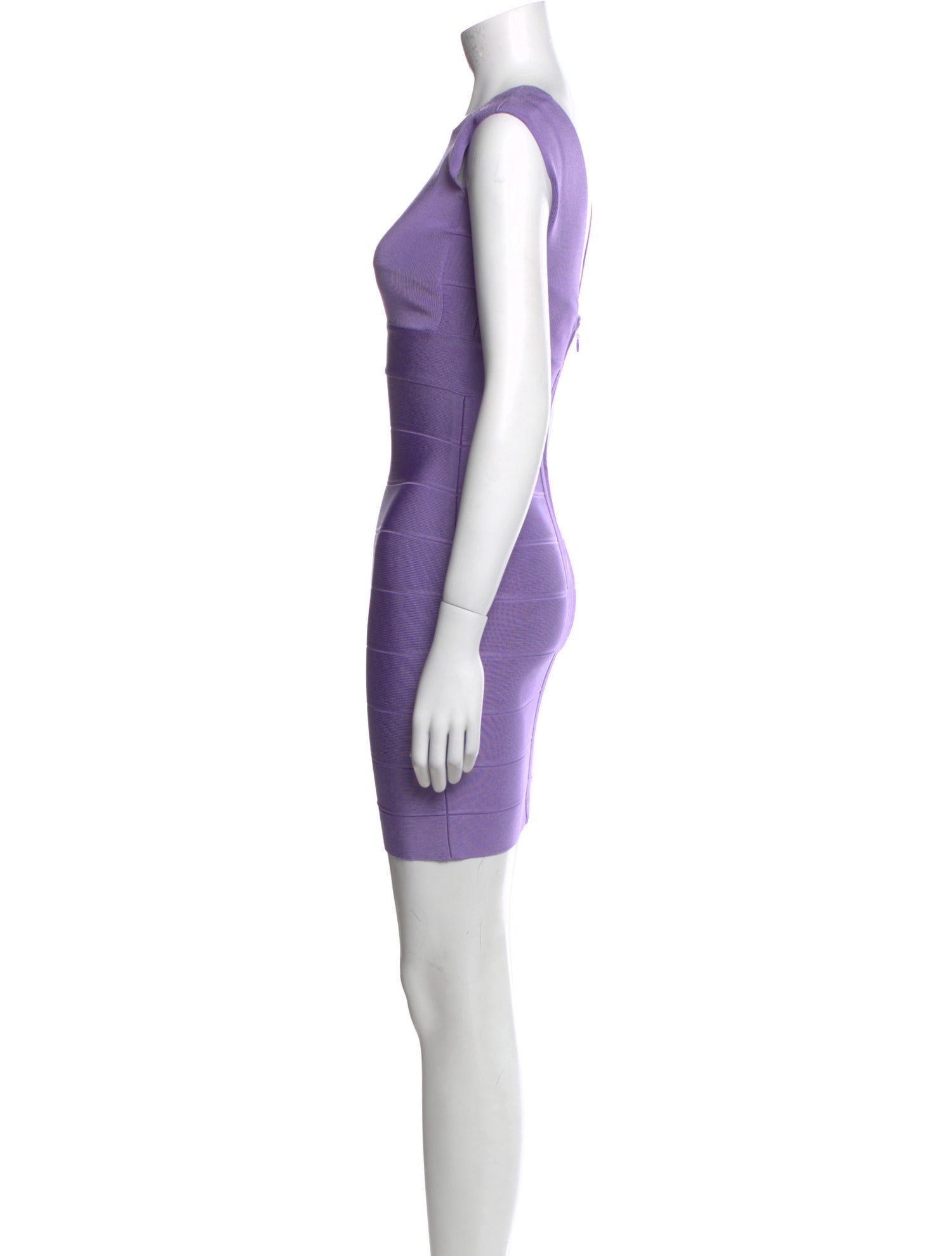 Herve Leger Square Neckline Mini Dress