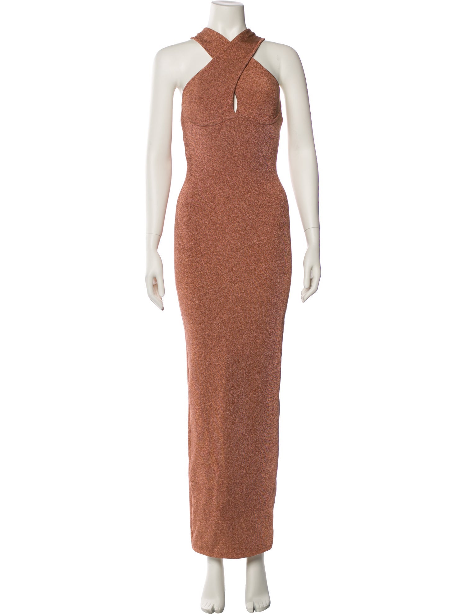 Herve Leger Halterneck Long Dress
