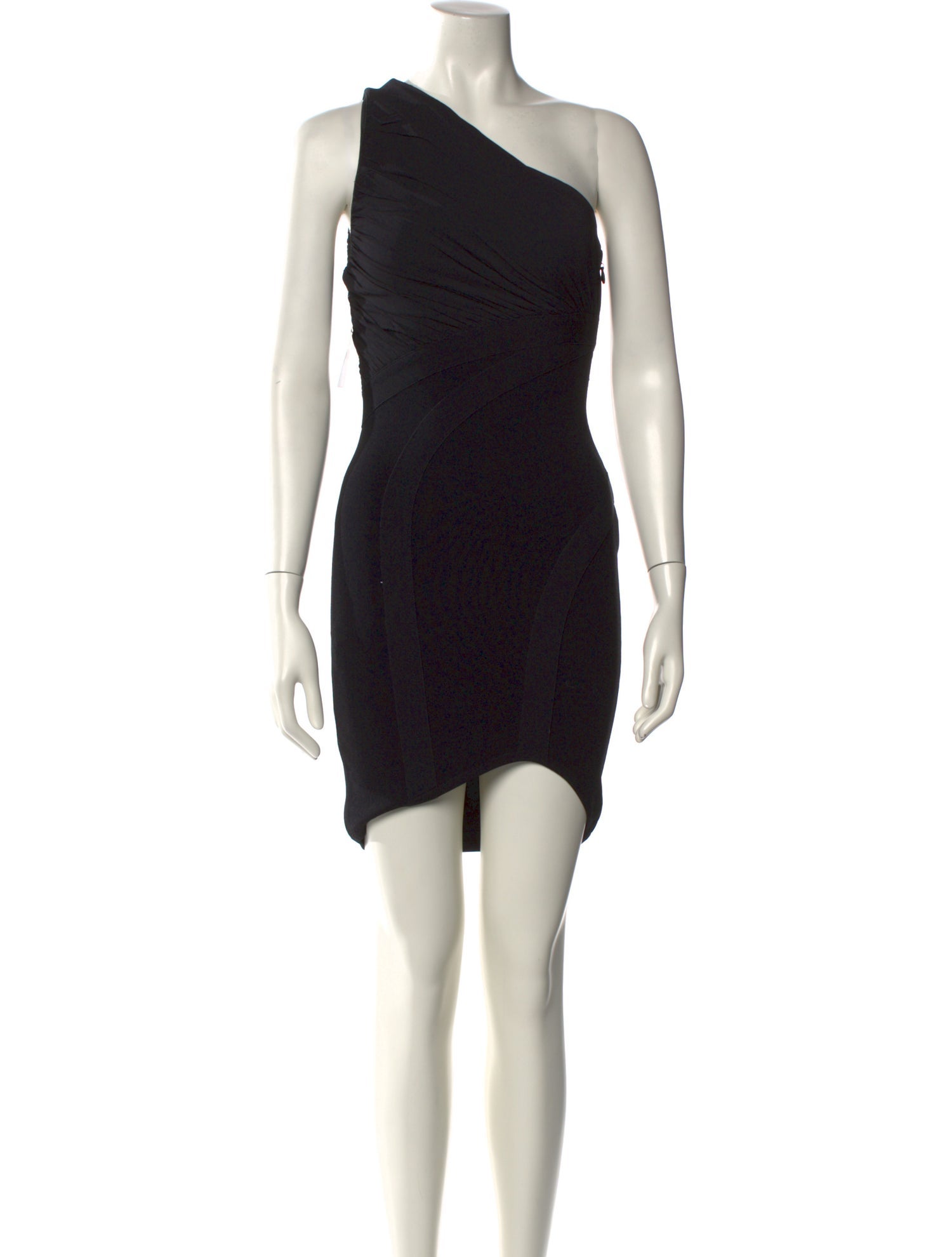 Herve Leger One-Shoulder Mini Dress w/ Tags