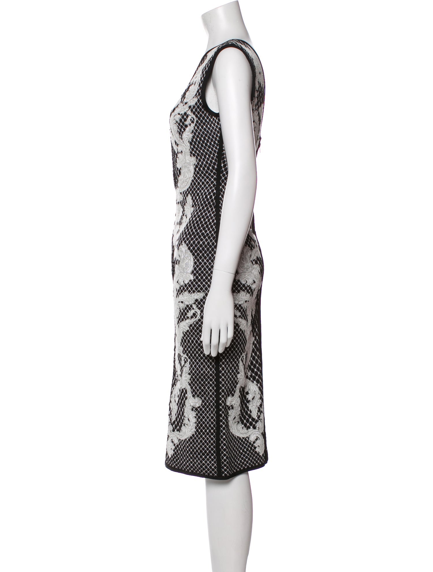 Herve Leger Printed Midi Length Dress w/ Tags