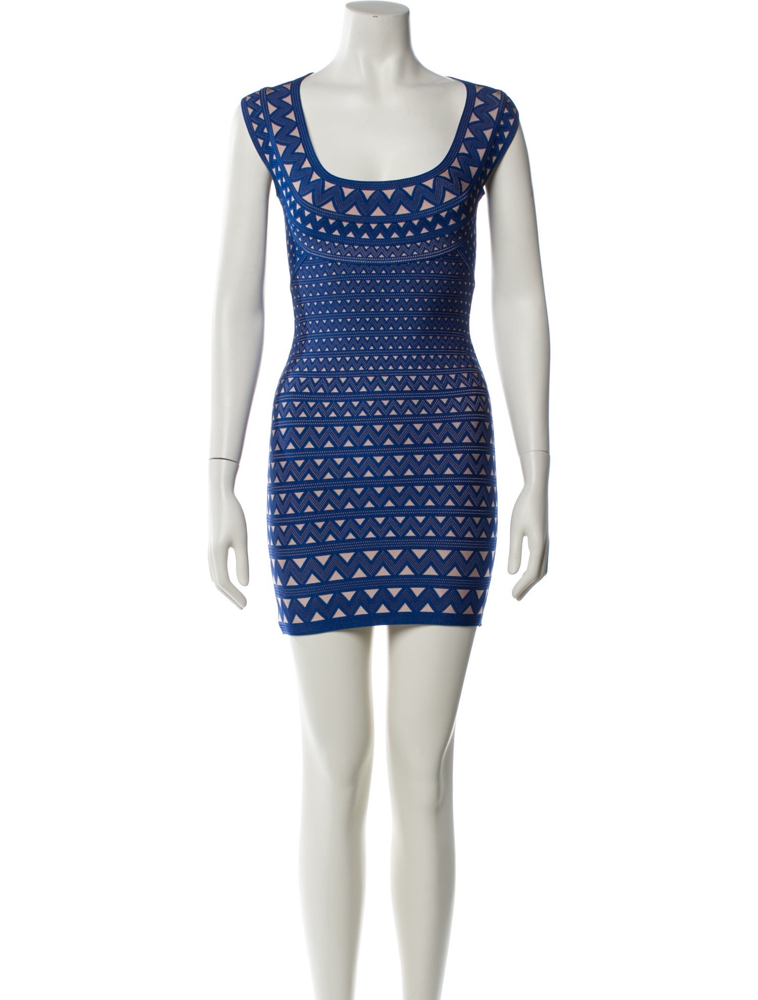 Herve Leger Printed Mini Dress
